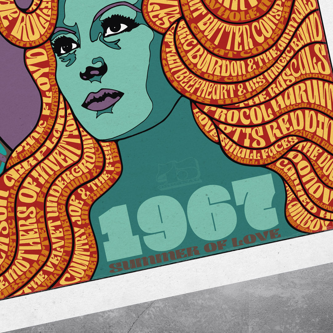 1967 – The Summer of Love – Poster Print – Limited Edition Of Only 100