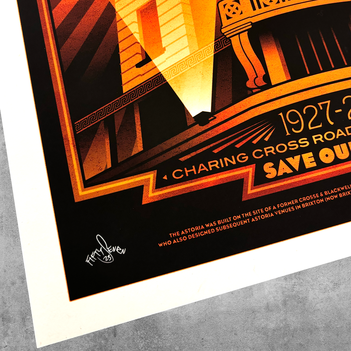 London Astoria ‘Red’ Poster Print – Limited Edition Of Only 50