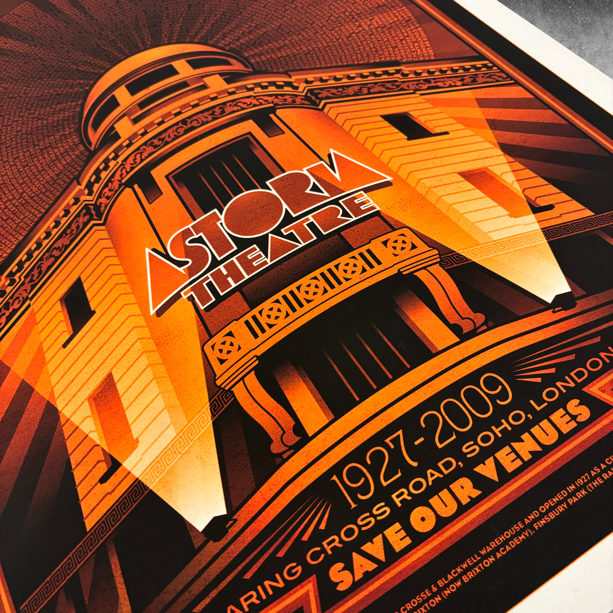 London Astoria ‘Red’ Poster Print – Limited Edition Of Only 50