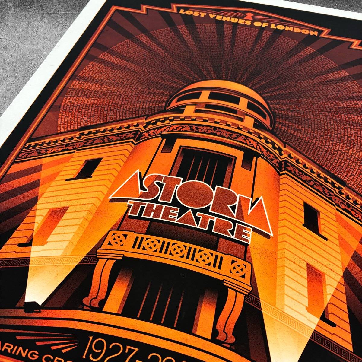 London Astoria ‘Red’ Poster Print – Limited Edition Of Only 50