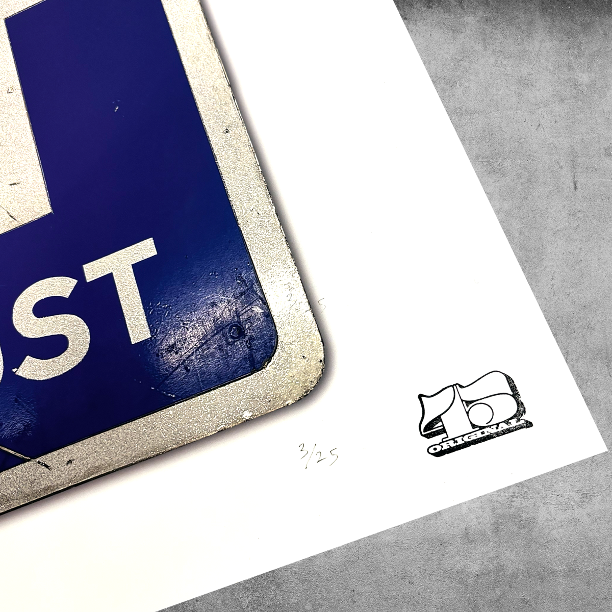 Rock'n'Road Sign Print - Exit Planet Dust - Limited Edition of 25