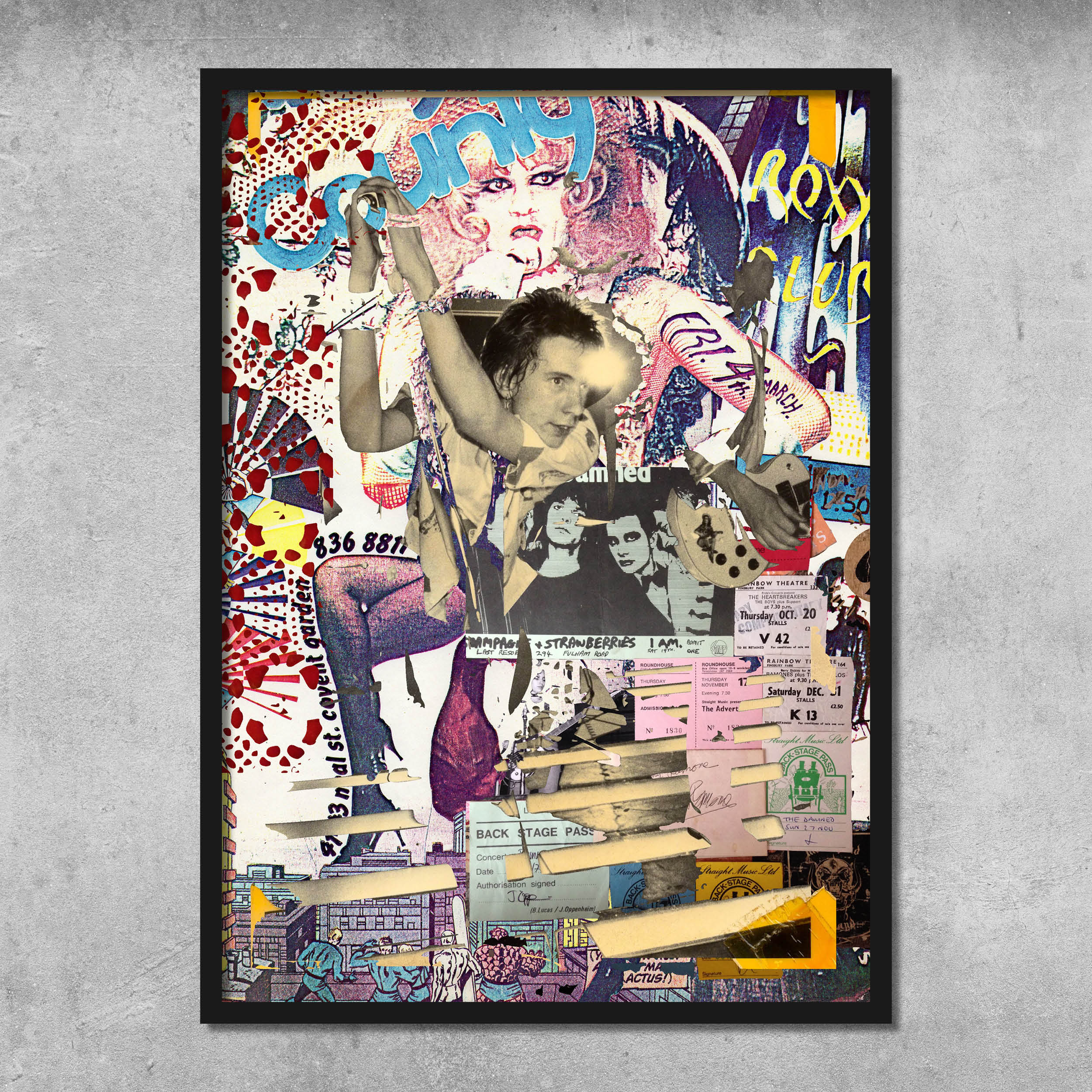 Memorabilia 6 (Wayne County/Johnny Rotten) - Poster Print - Signed by Gaye Black