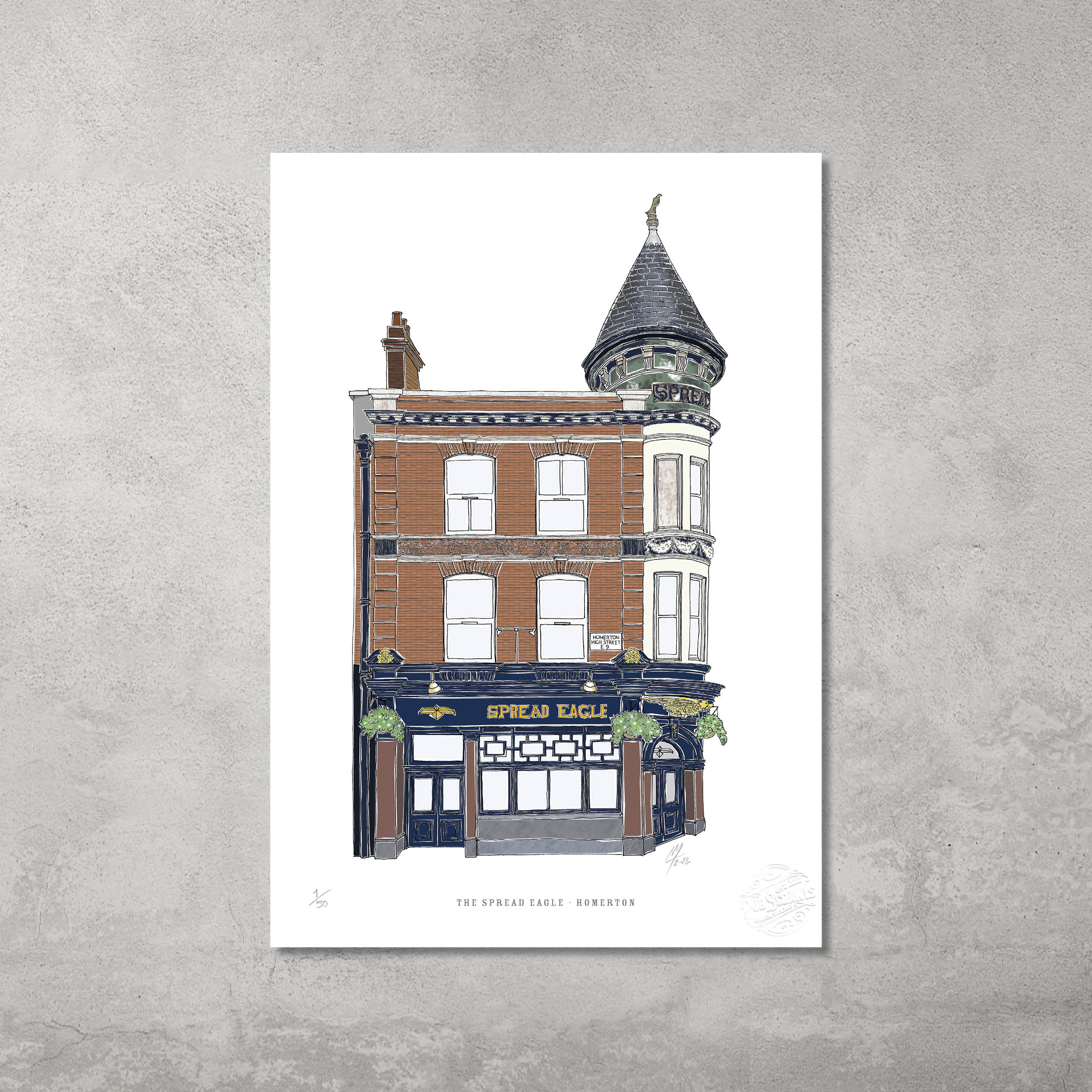 The Spread Eagle – Limited Edition of 50 – A3 Colour Prints