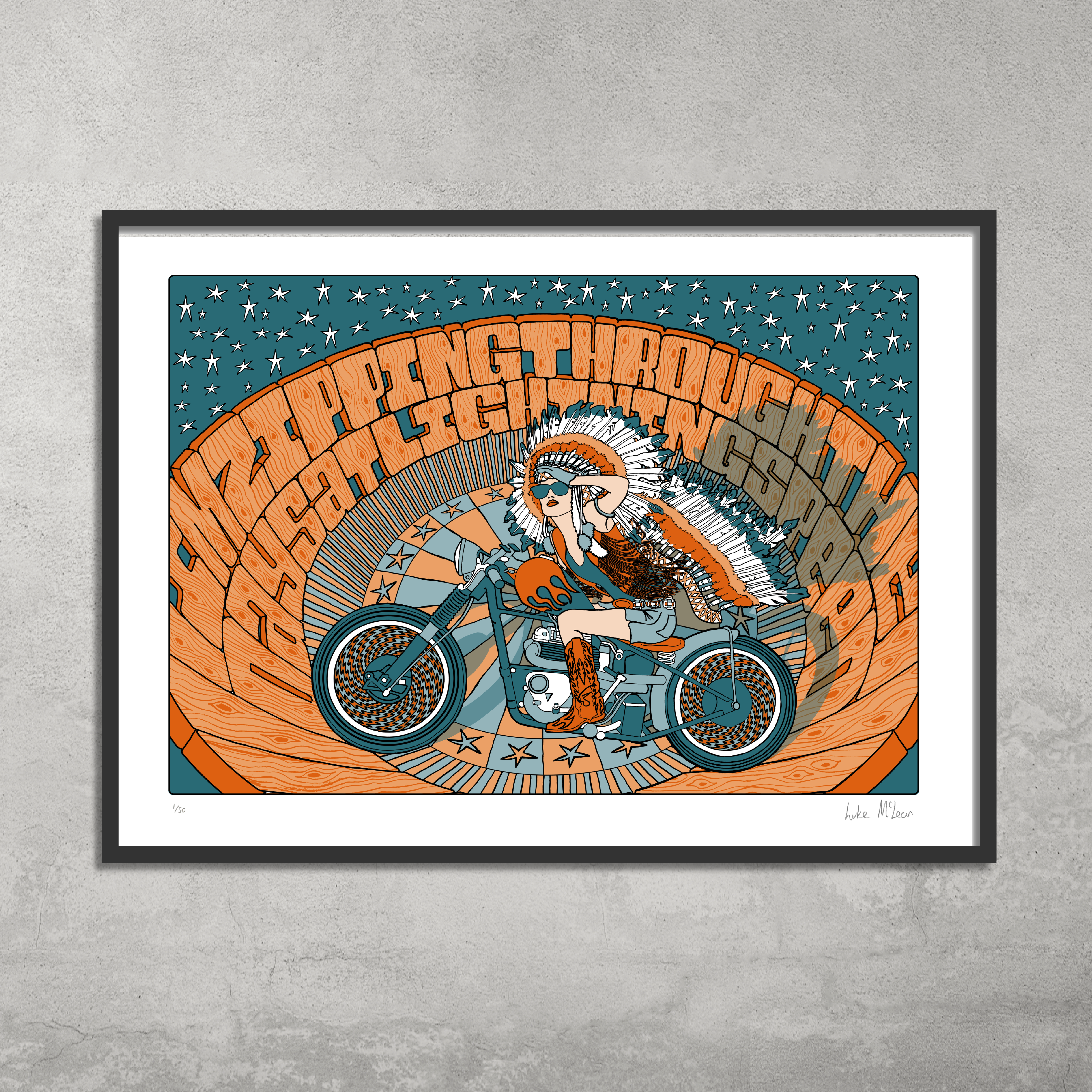 I'm Zipping Through the Days at Lighting Speed Print - Limited Edition of Only 50