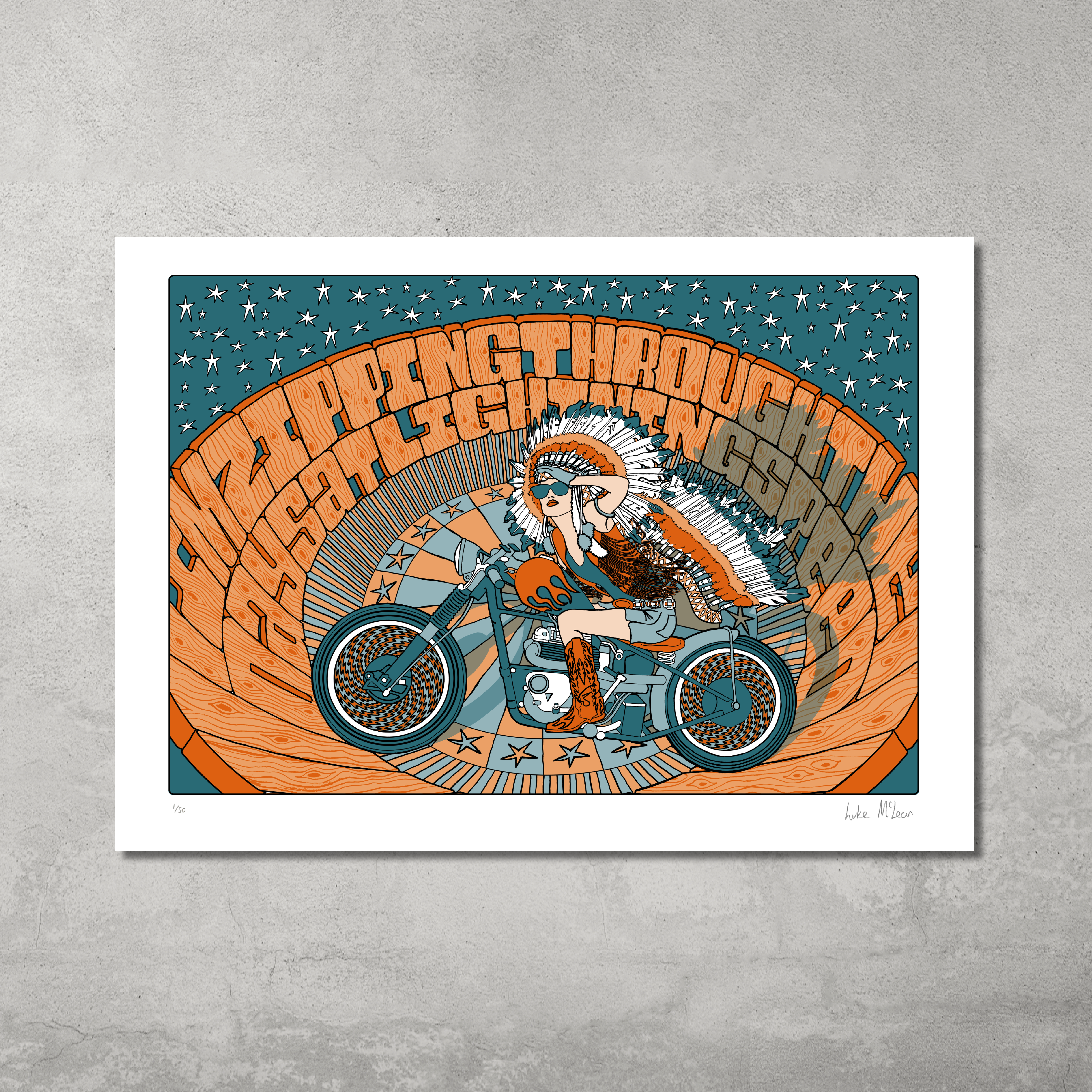 I'm Zipping Through the Days at Lighting Speed Print - Limited Edition of Only 50