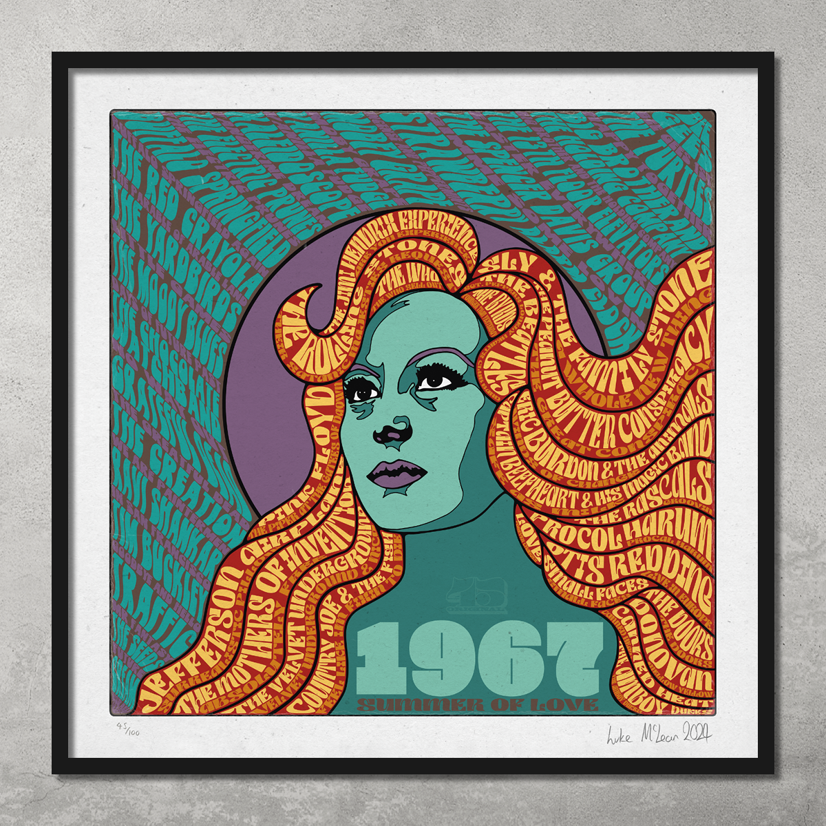 1967 – The Summer of Love – Poster Print – Limited Edition Of Only 100