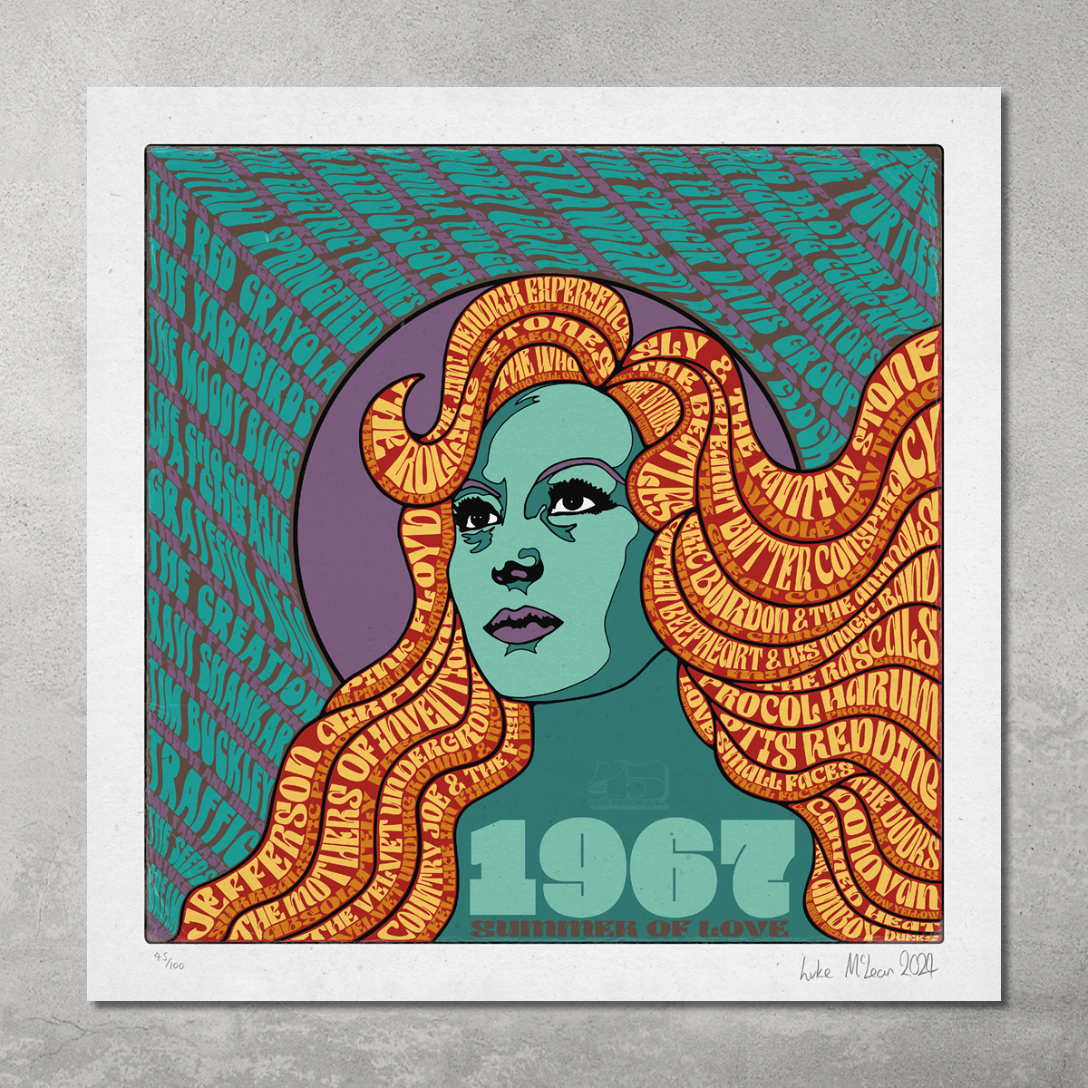 1967 – The Summer of Love – Poster Print – Limited Edition Of Only 100