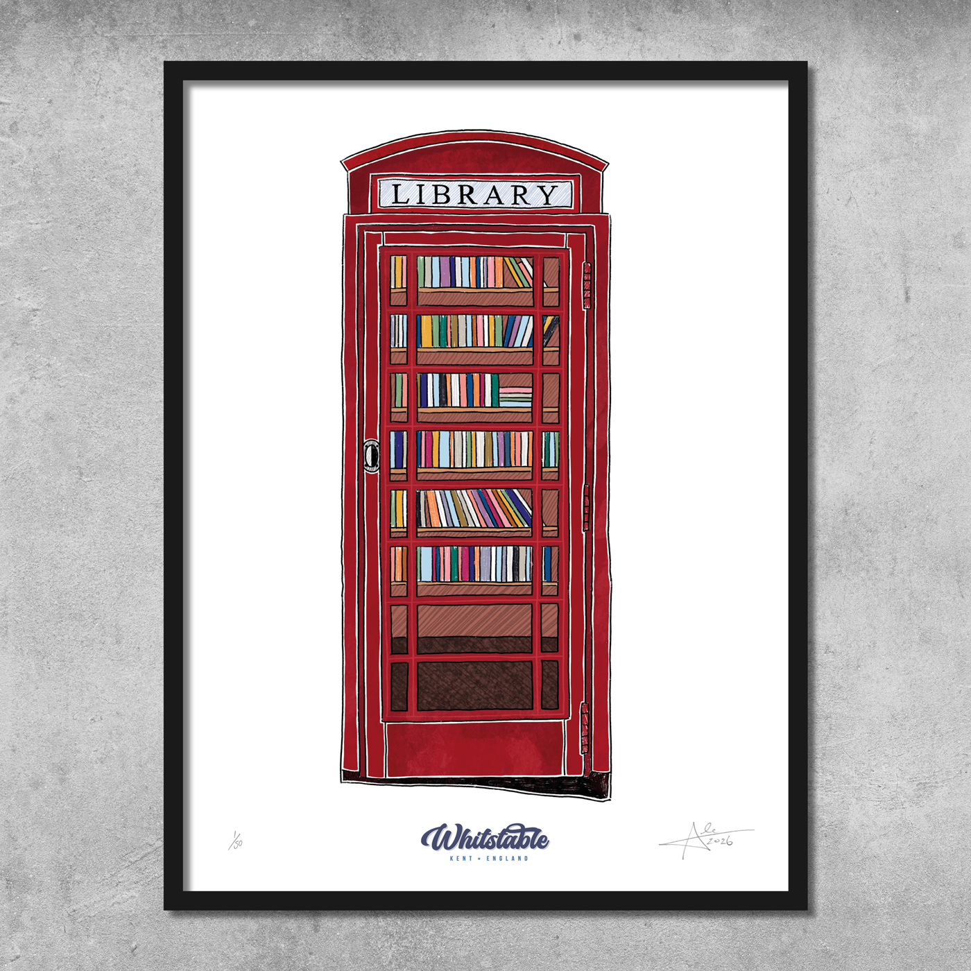 Phone Box Library - Limited Edition of 50 – A3 Colour Prints