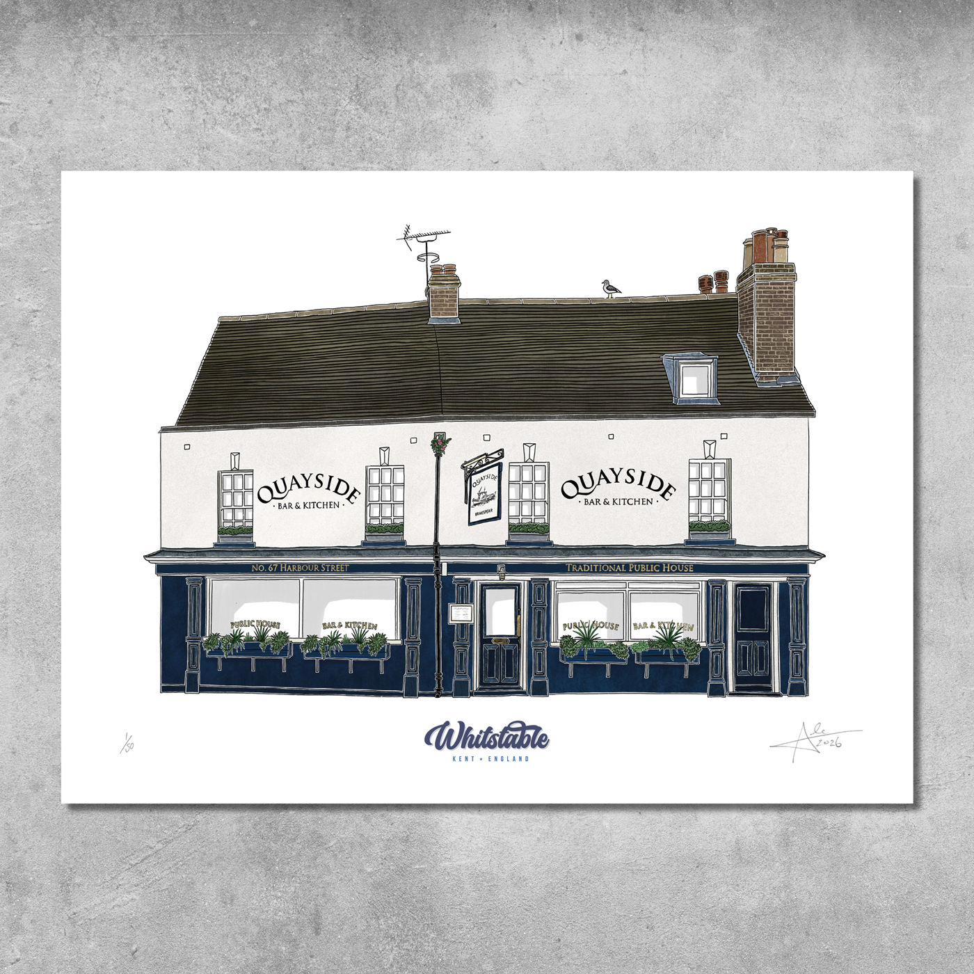 Quayside Bar & Kitchen - Limited Edition of 50 - A3 Colour Prints