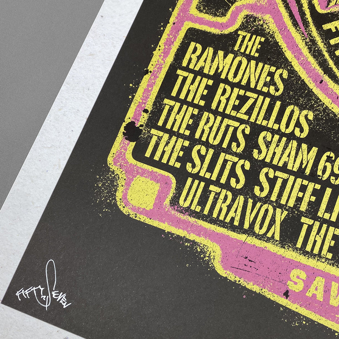 Rainbow Punk Poster Print - Limited Edition of Only 100