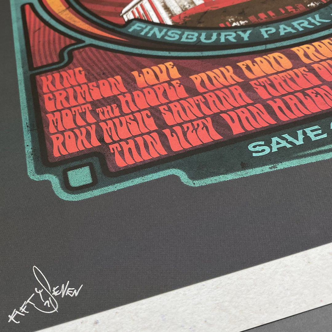 Rainbow Rock Poster Print – Limited Edition Of Only 100