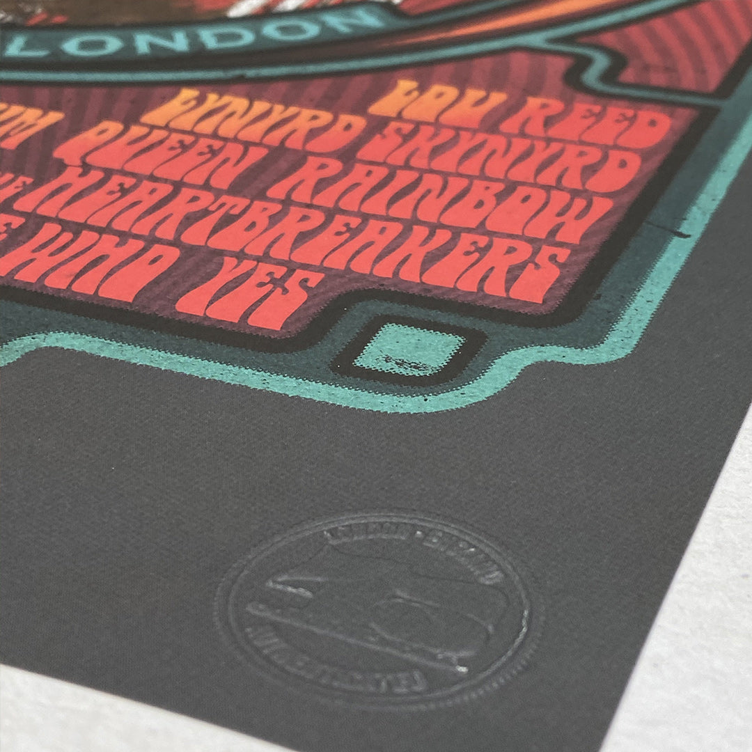 Rainbow Rock Poster Print – Limited Edition Of Only 100