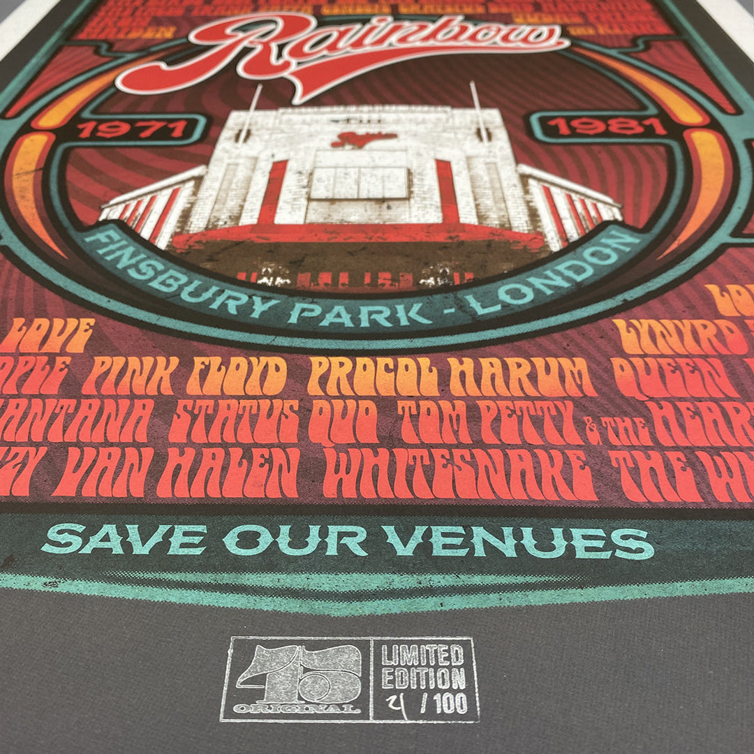 Rainbow Rock Poster Print – Limited Edition Of Only 100