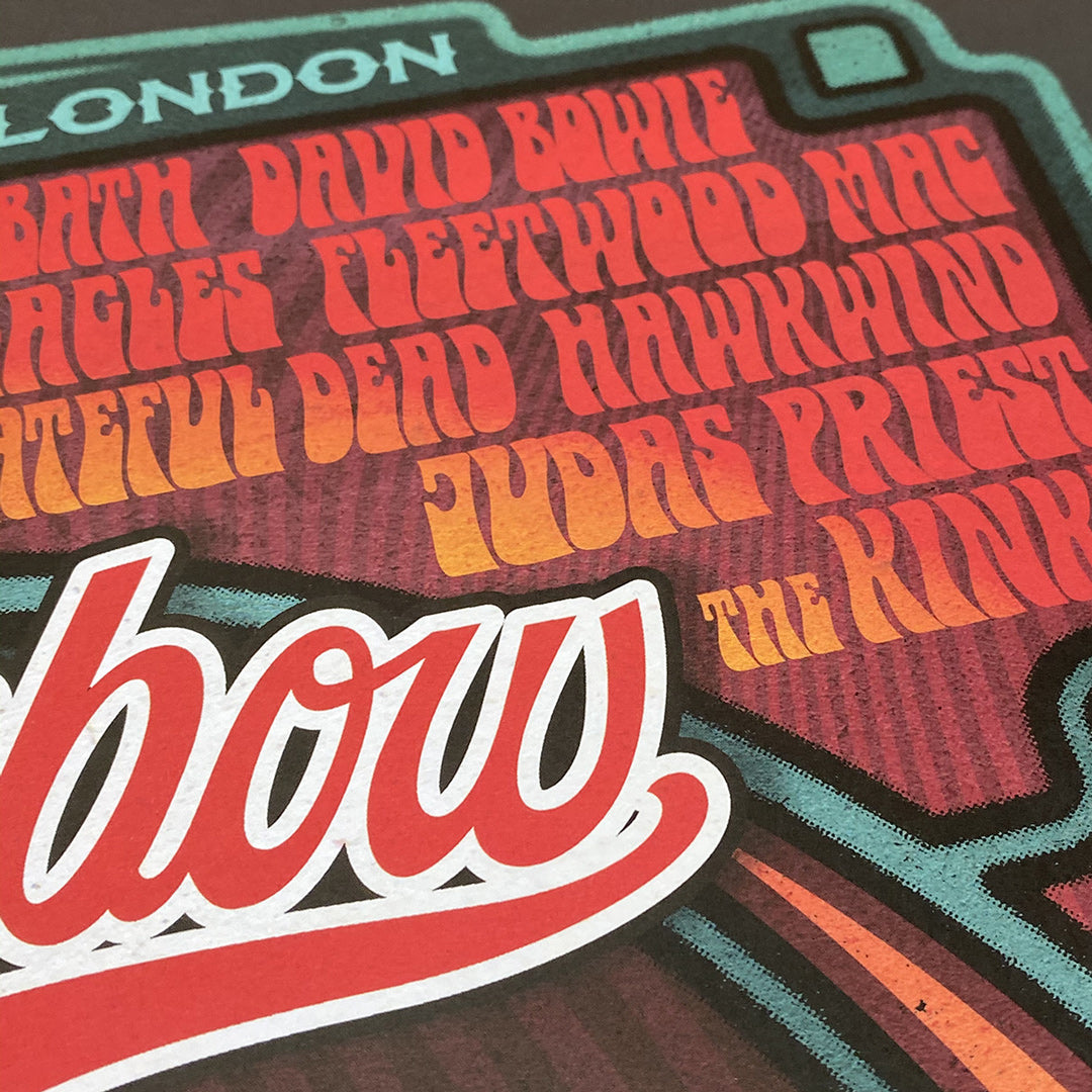 Rainbow Rock Poster Print – Limited Edition Of Only 100