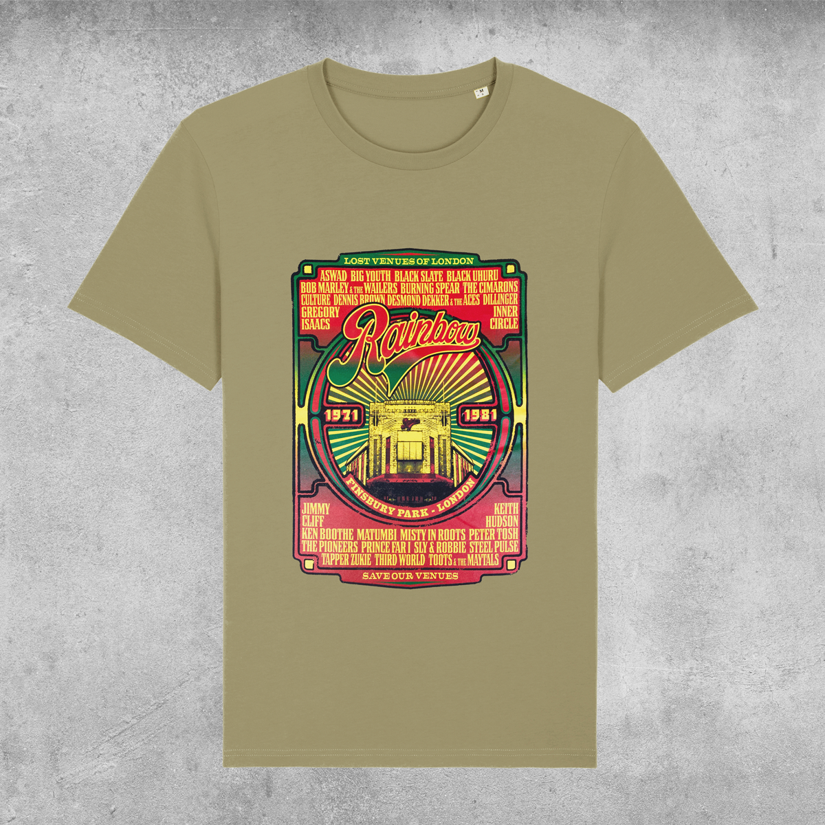 Rainbow Reggae T Shirt Limited Edition of Only 100