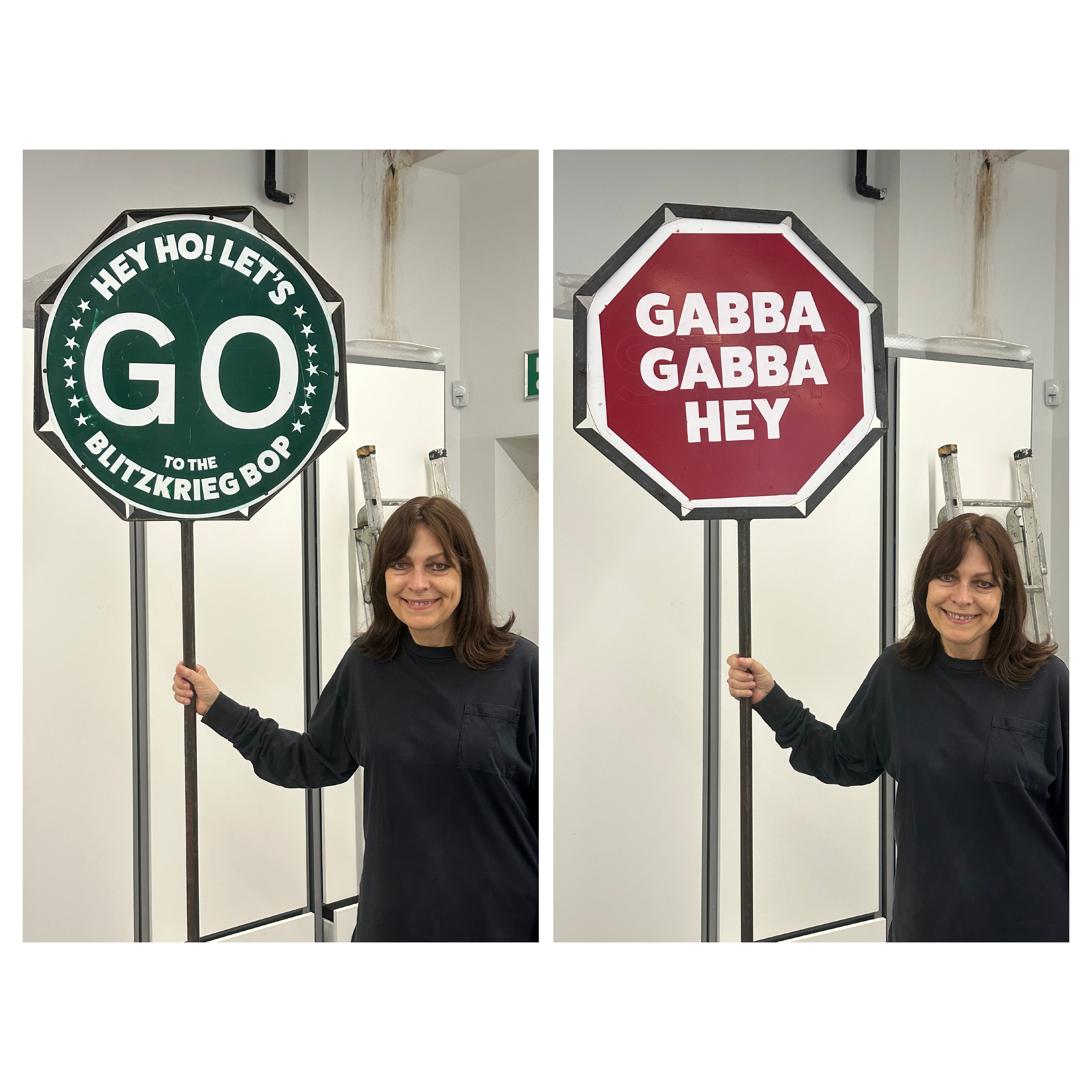 Original Rock'n'Road Lollipop Sign – Hey Ho, Let’s Go / Gabba Gabba Hey