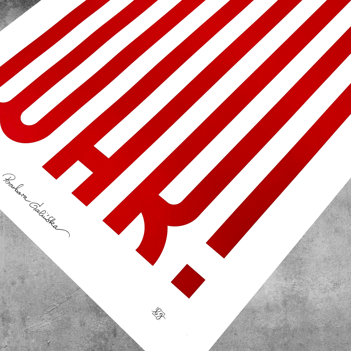 ‘Stop War’ Red And White Print – Limited Edition Of Only 250