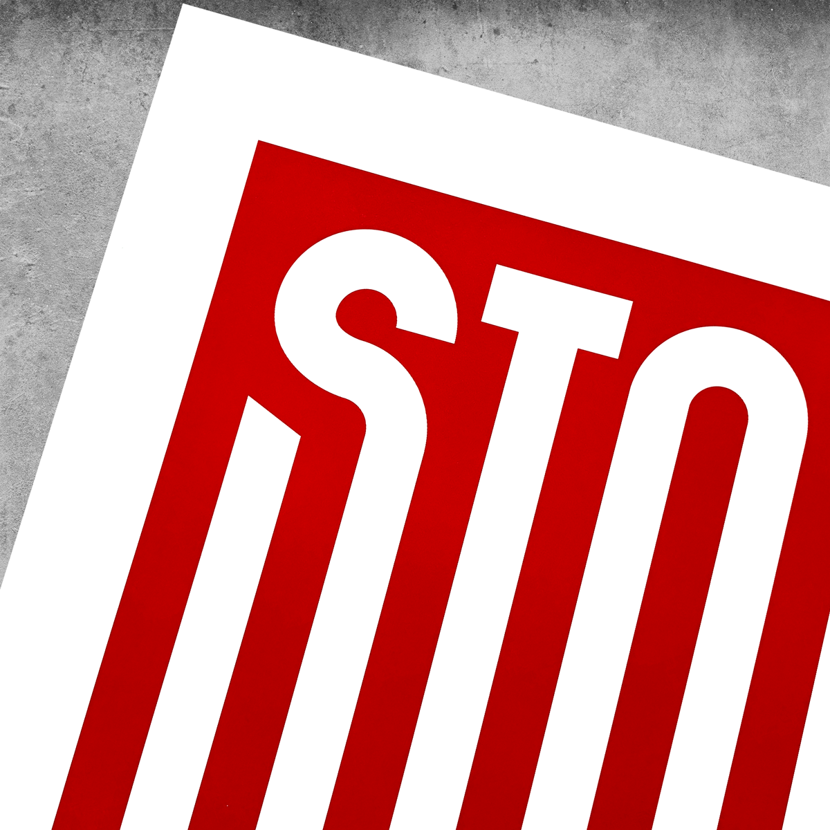 ‘Stop War’ Red And White Print – Limited Edition Of Only 250