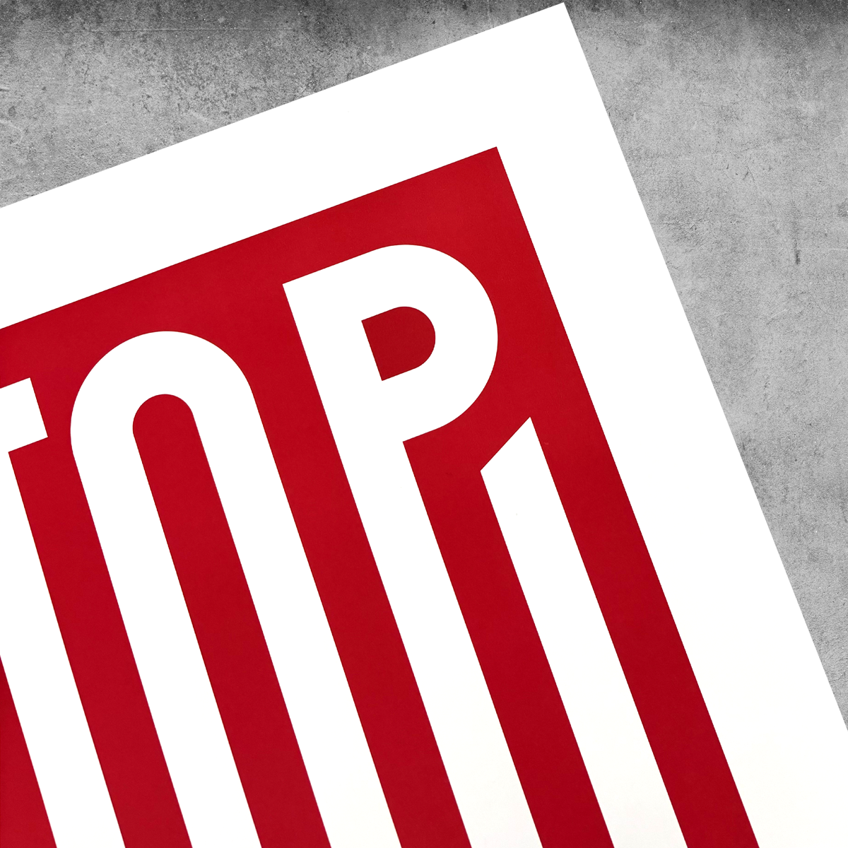 ‘Stop War’ Red And White Print – Limited Edition Of Only 250