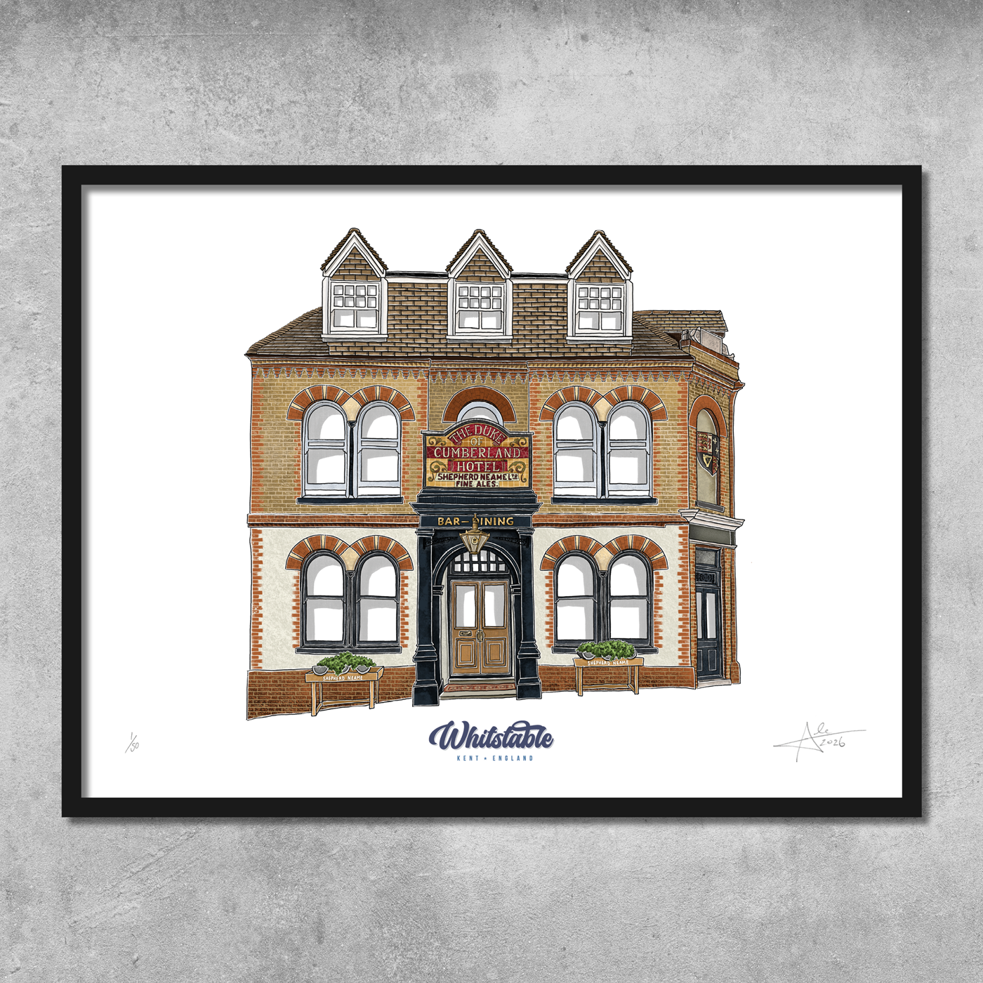 The Duke of Cumberland - Limited Edition of 50 – A3 Colour Prints