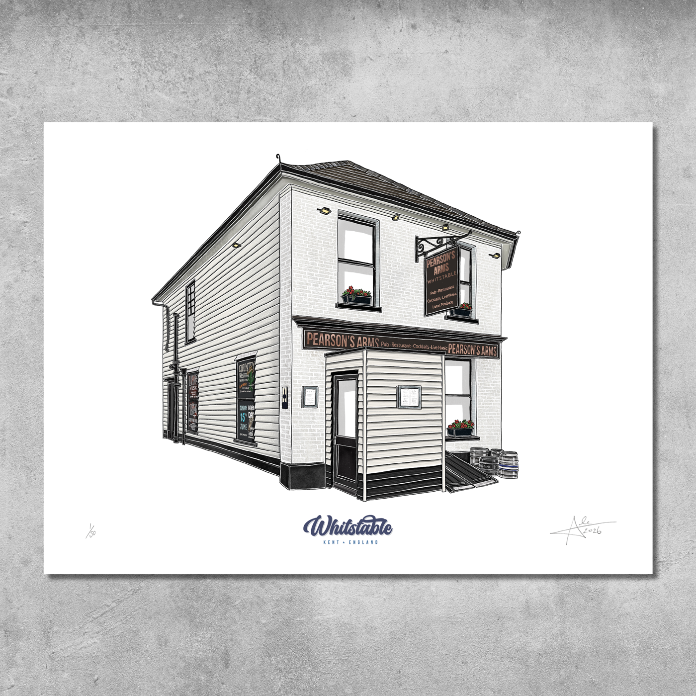 The Peter Cushing - Limited Edition of 50 - A3 Colour Prints