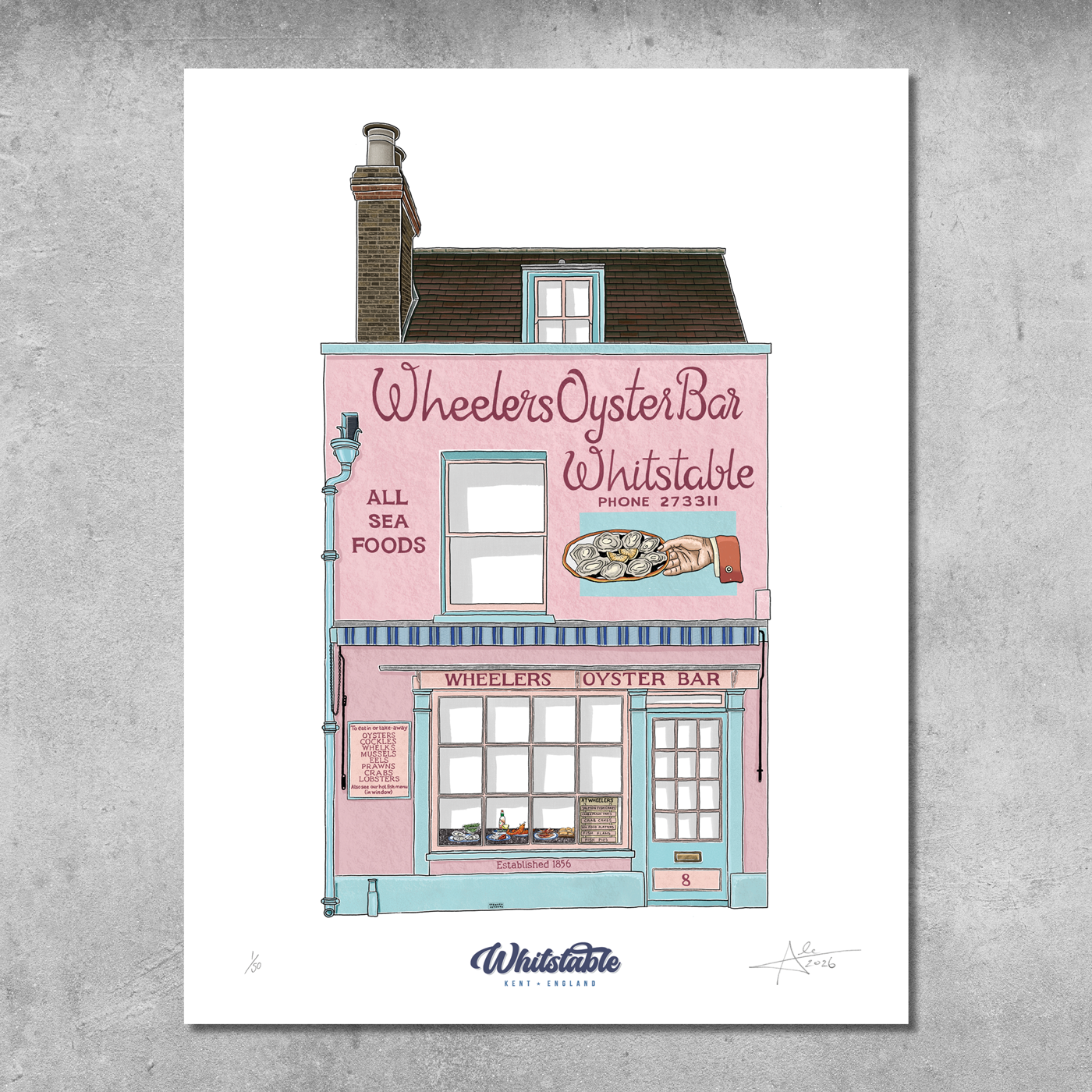 Wheeler’s Oyster Bar - Limited Edition of 50 – A3 Colour Prints