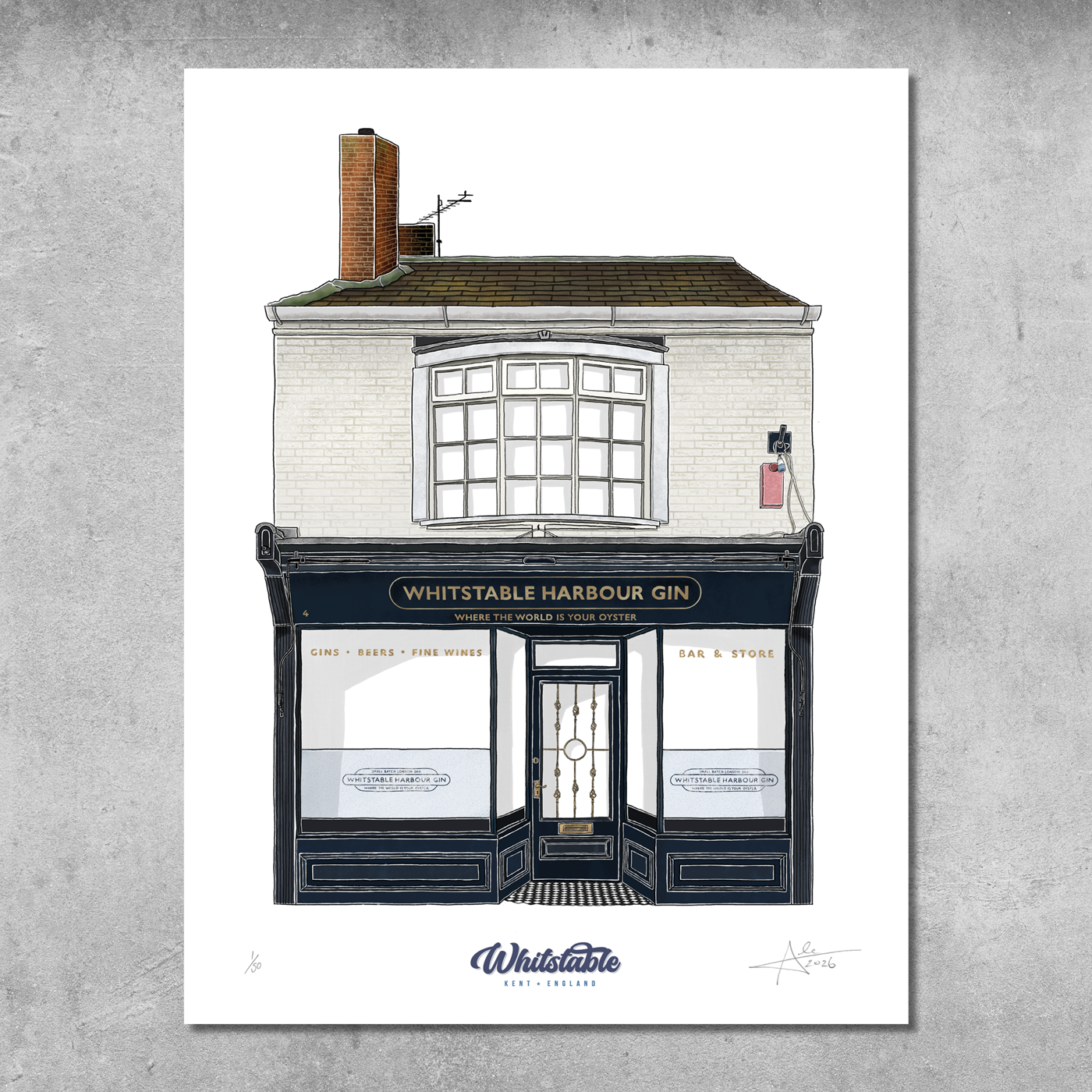 Whitstable Harbour Gin - Limited Edition of 50 – A3 Colour Prints