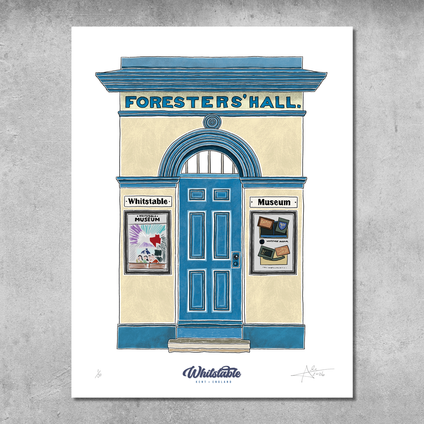 Whitstable Museum and the Forester’s Hall - Limited Edition of 50 – A3 Colour Prints