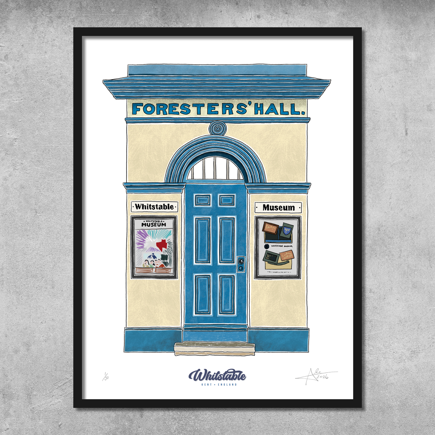 Whitstable Museum and the Forester’s Hall - Limited Edition of 50 – A3 Colour Prints