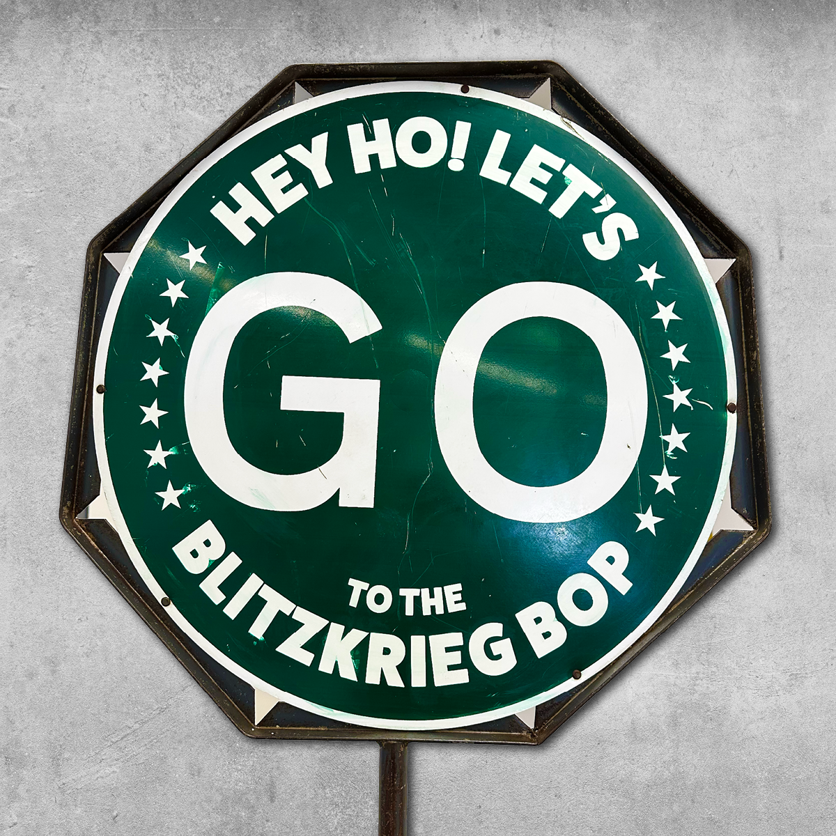 Original Rock'n'Road Lollipop Sign – Hey Ho, Let’s Go / Gabba Gabba Hey