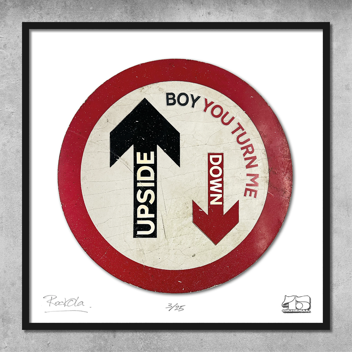 Rock'n'Road Sign Print - Don't Stop Thinking About Tomorrow - Édition limitée à 25 exemplaires