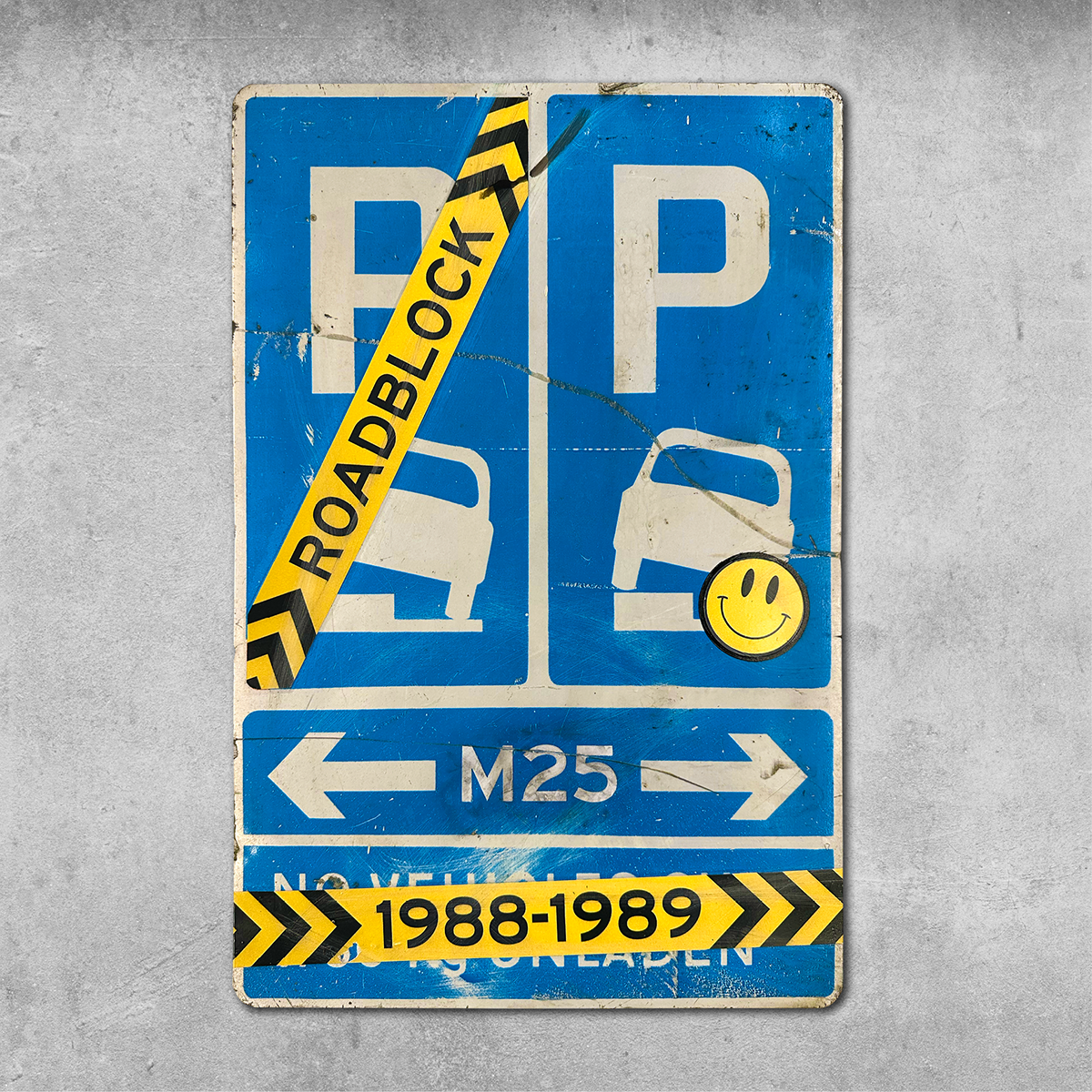 Original Rock'n'Road Sign - Roadblock Rave