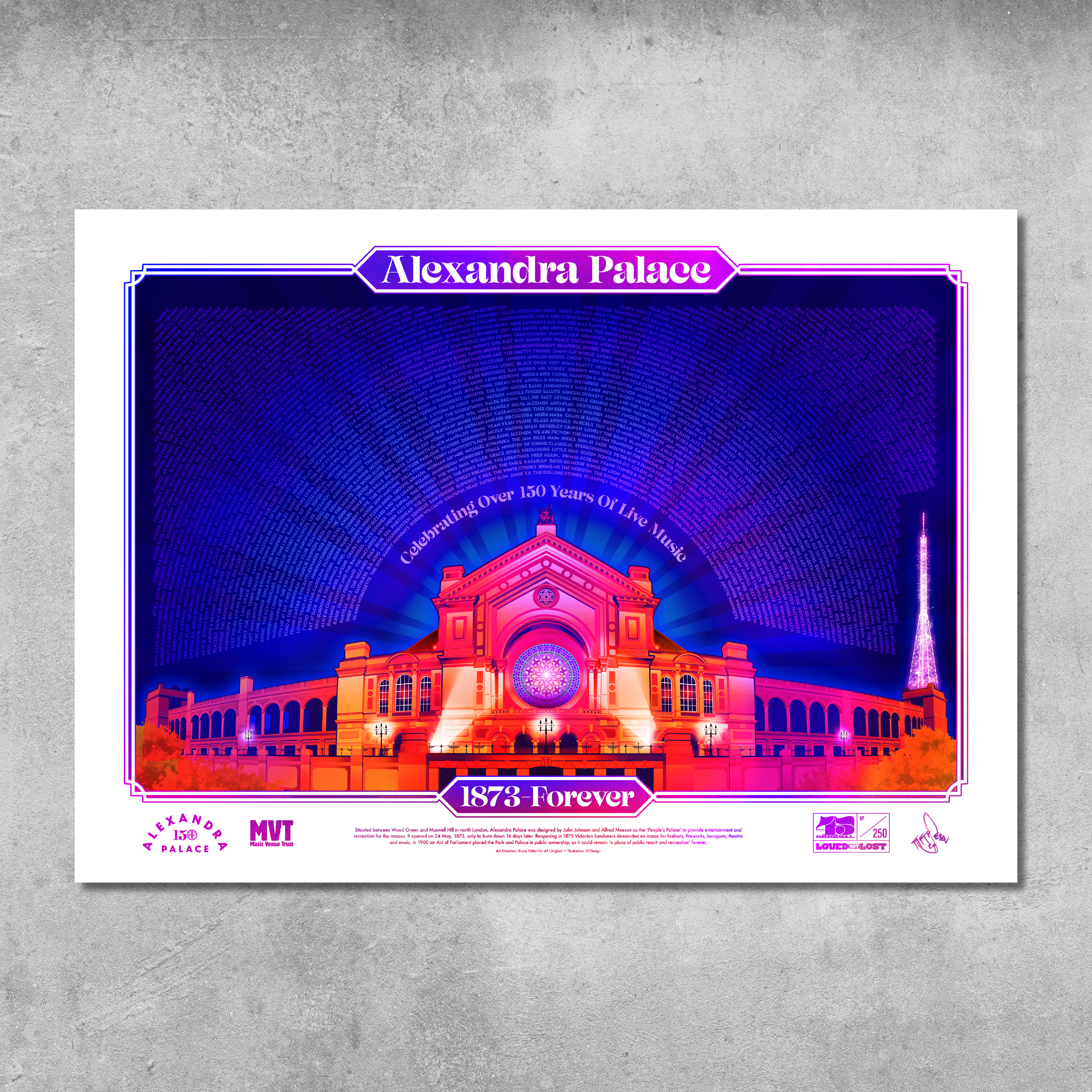 Alexandra Palace 'Technicolor' Poster Print - Limited Edition