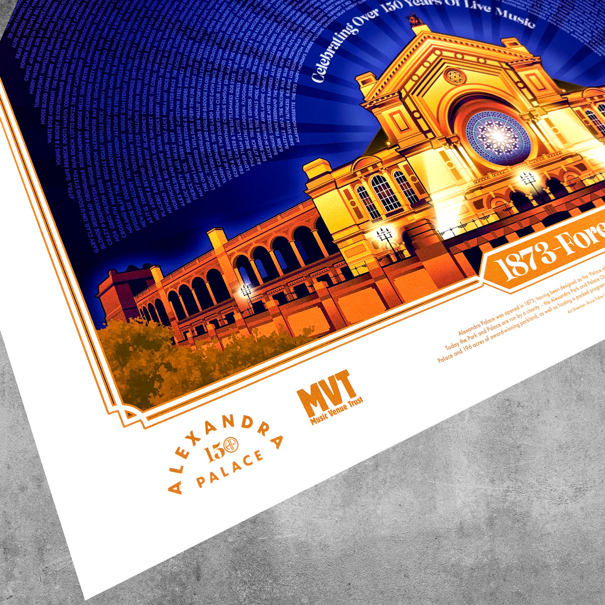 Alexandra Palace 'Golden' Poster Print - Limited Edition