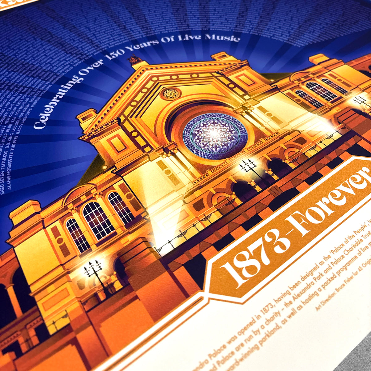 Alexandra Palace 'Golden' Poster Print - Limited Edition