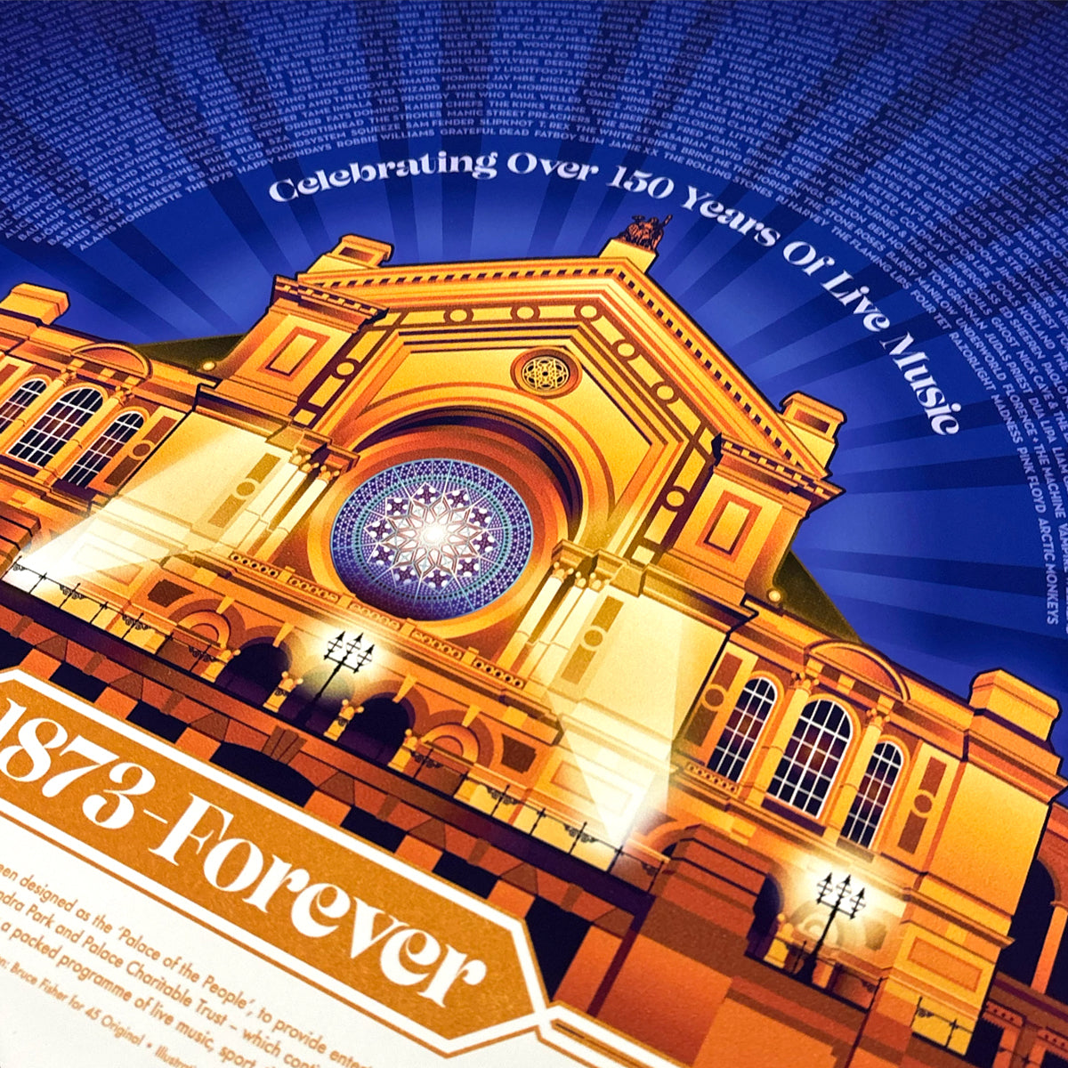 Alexandra Palace 'Golden' Poster Print - Limited Edition