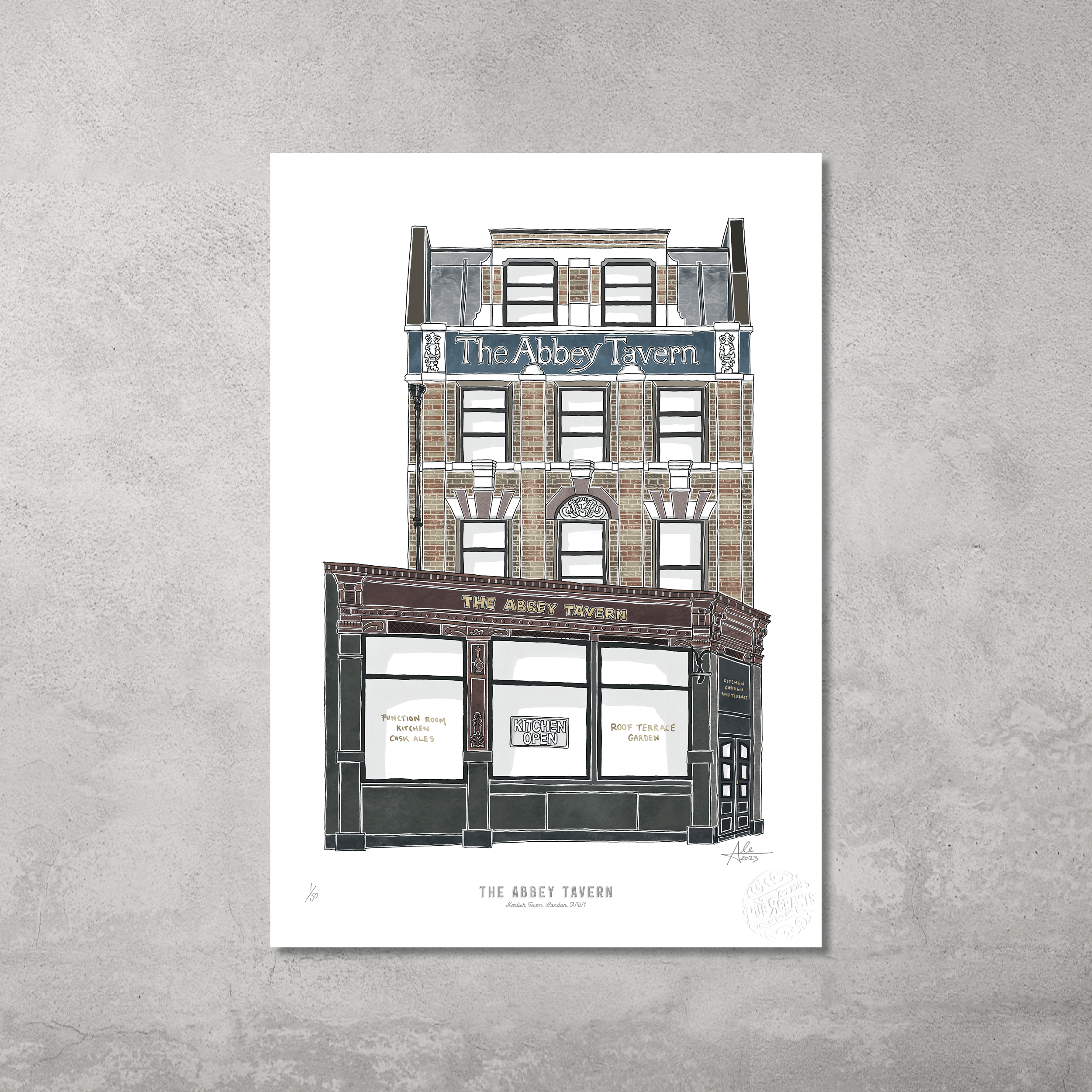 The Abbey Tavern – Limited Edition of 50 – A3 Colour Prints