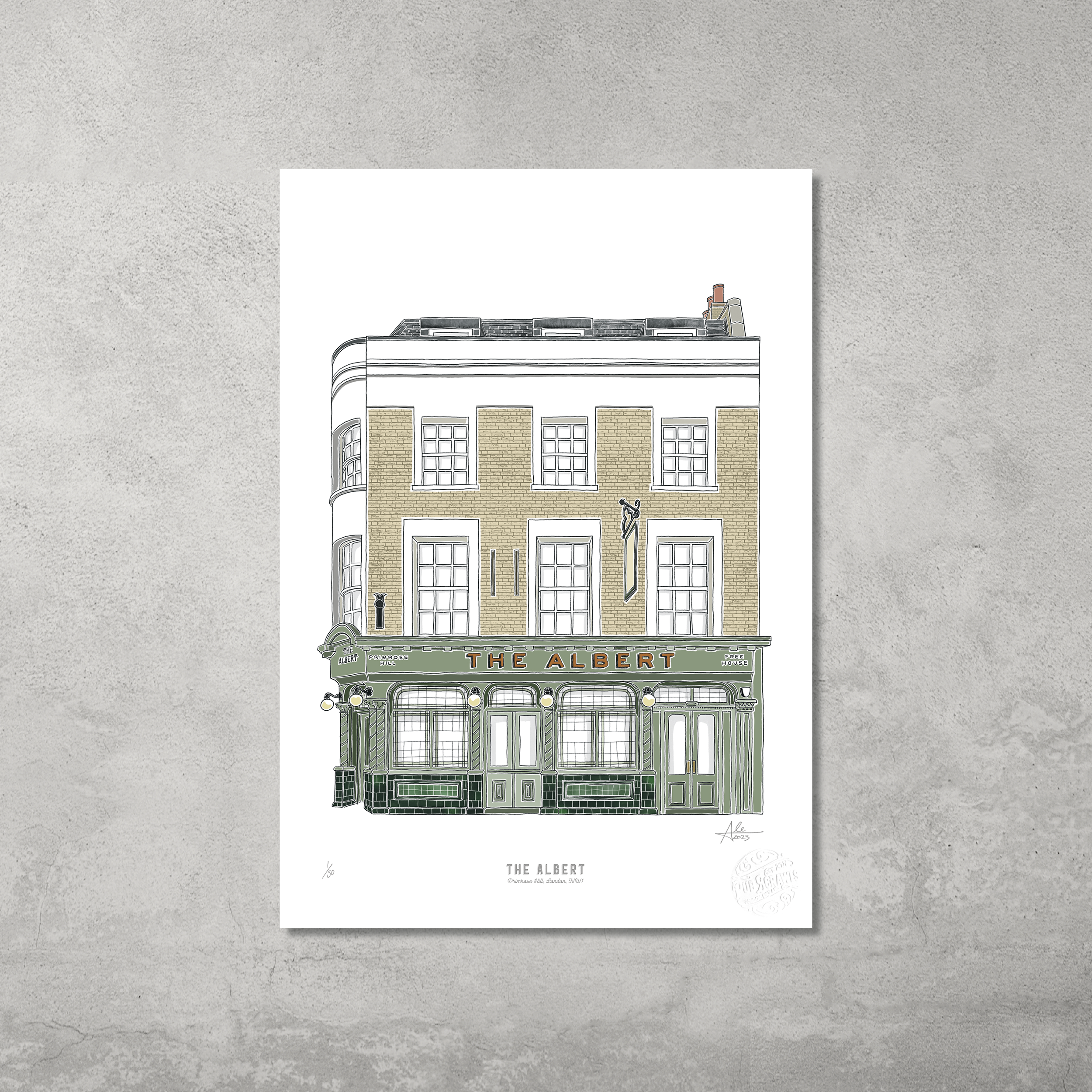 The Albert – Limited Edition of 50 – A3 Colour Prints