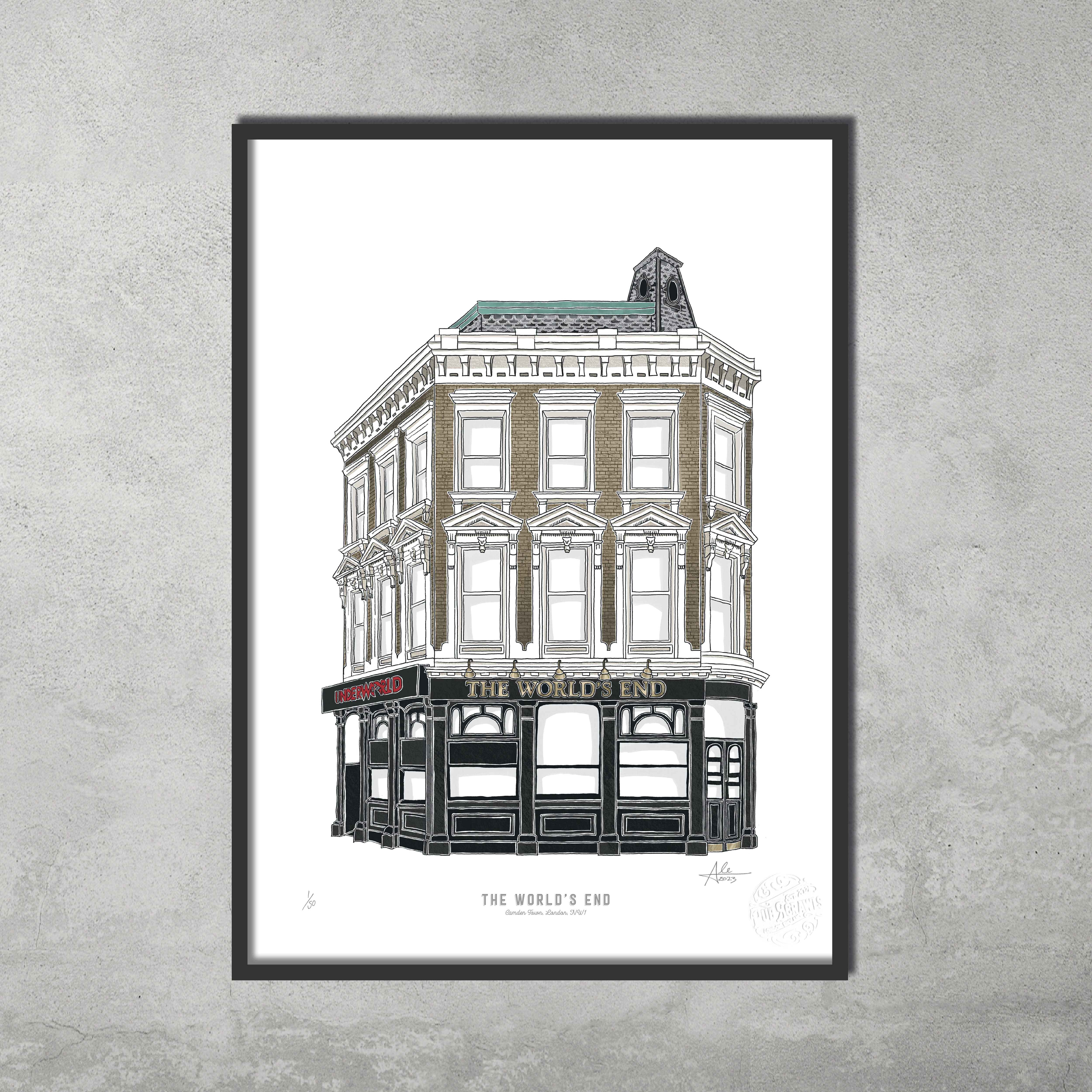 The World's End – Limited Edition of 50 – A3 Colour Prints