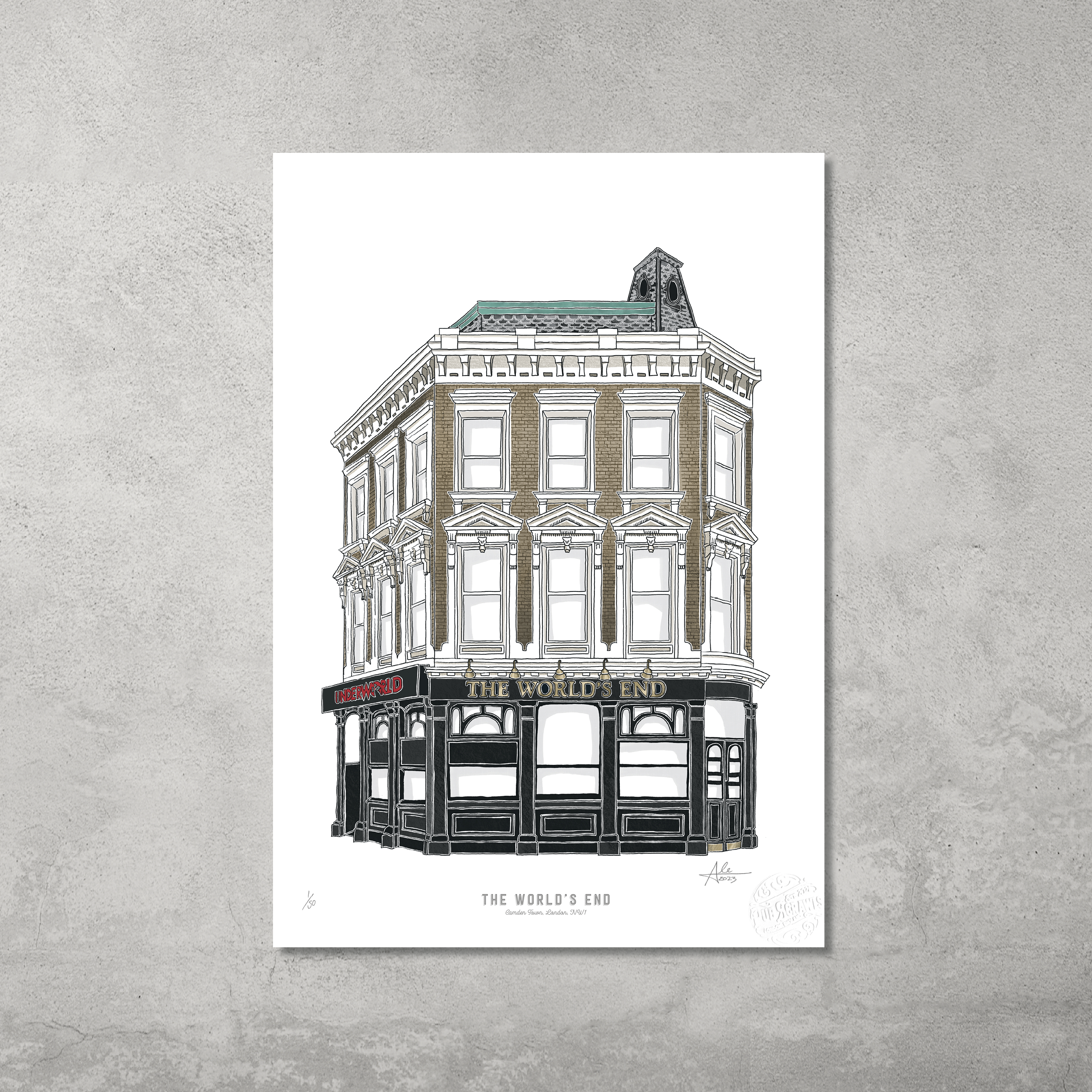 The World's End – Limited Edition of 50 – A3 Colour Prints