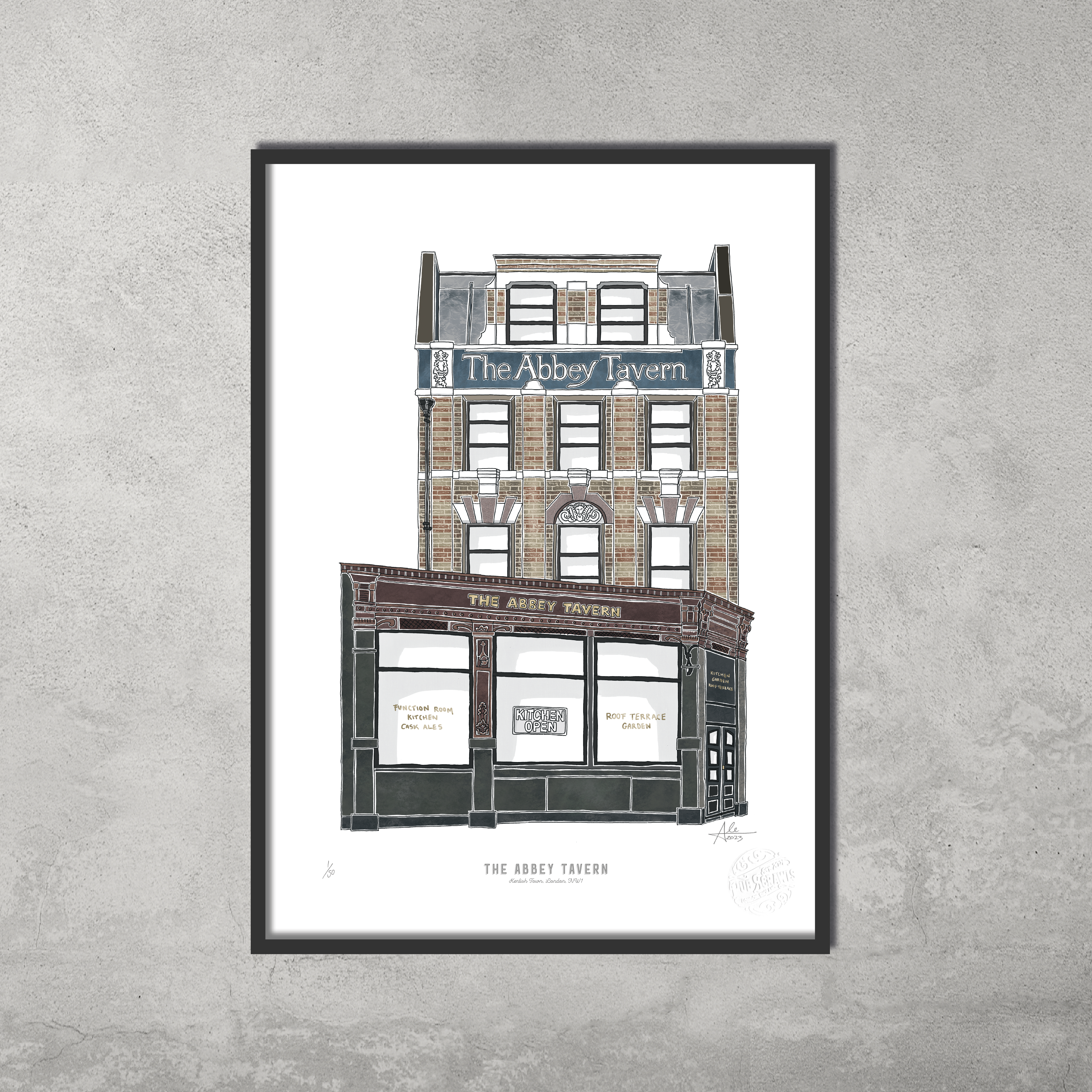 The Abbey Tavern – Limited Edition of 50 – A3 Colour Prints