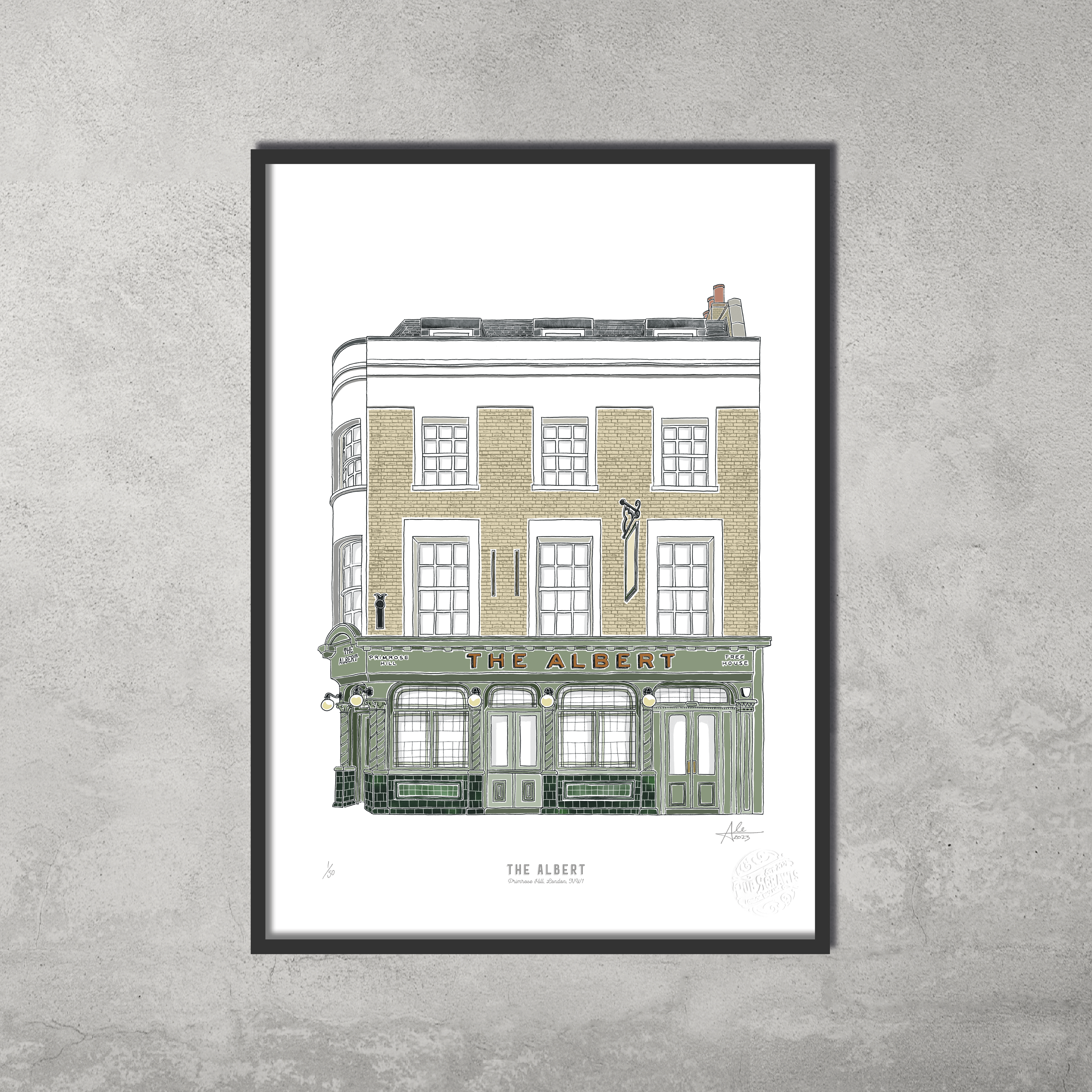 The Albert – Limited Edition of 50 – A3 Colour Prints