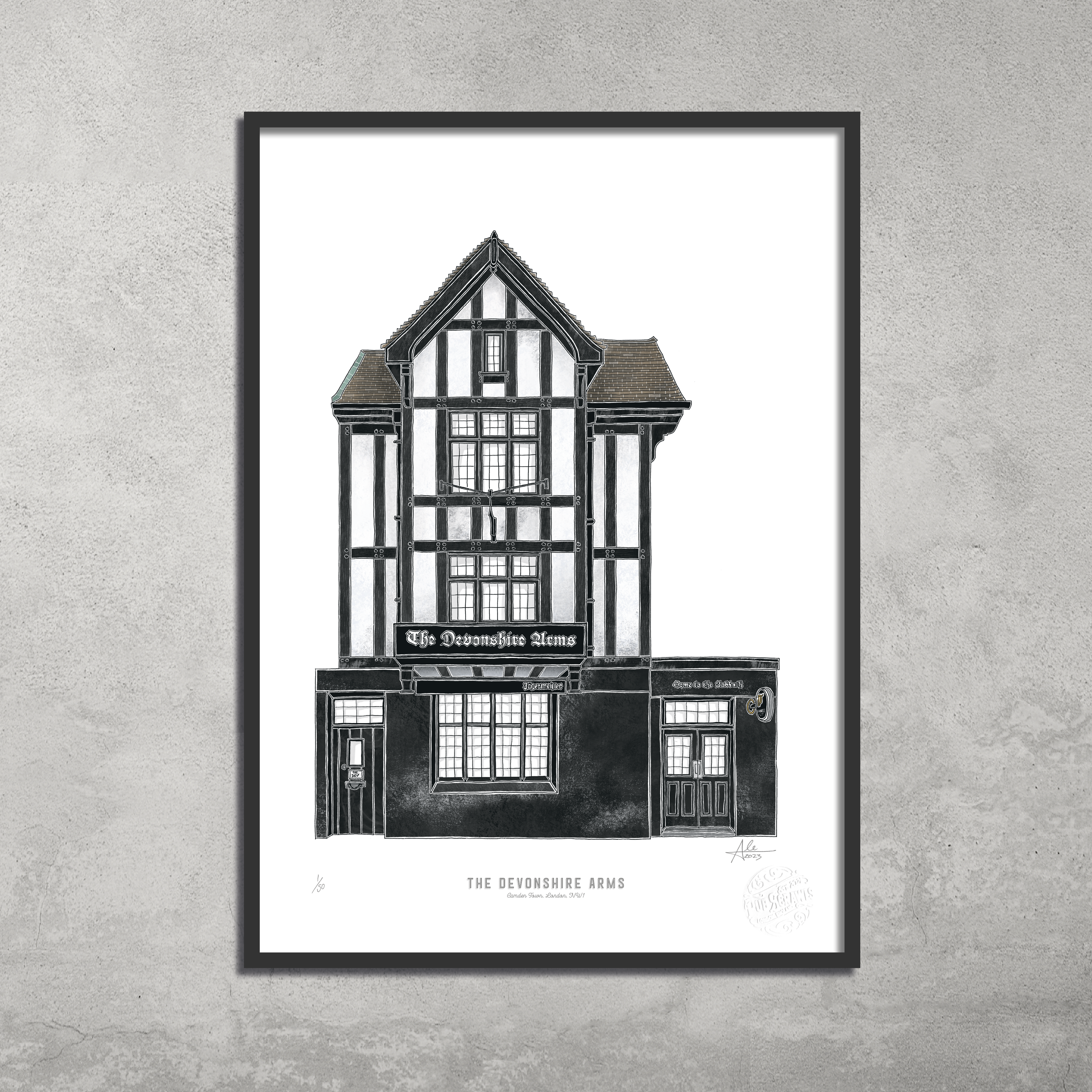 The Devonshire Arms – Limited Edition of 50 – A3 Colour Prints