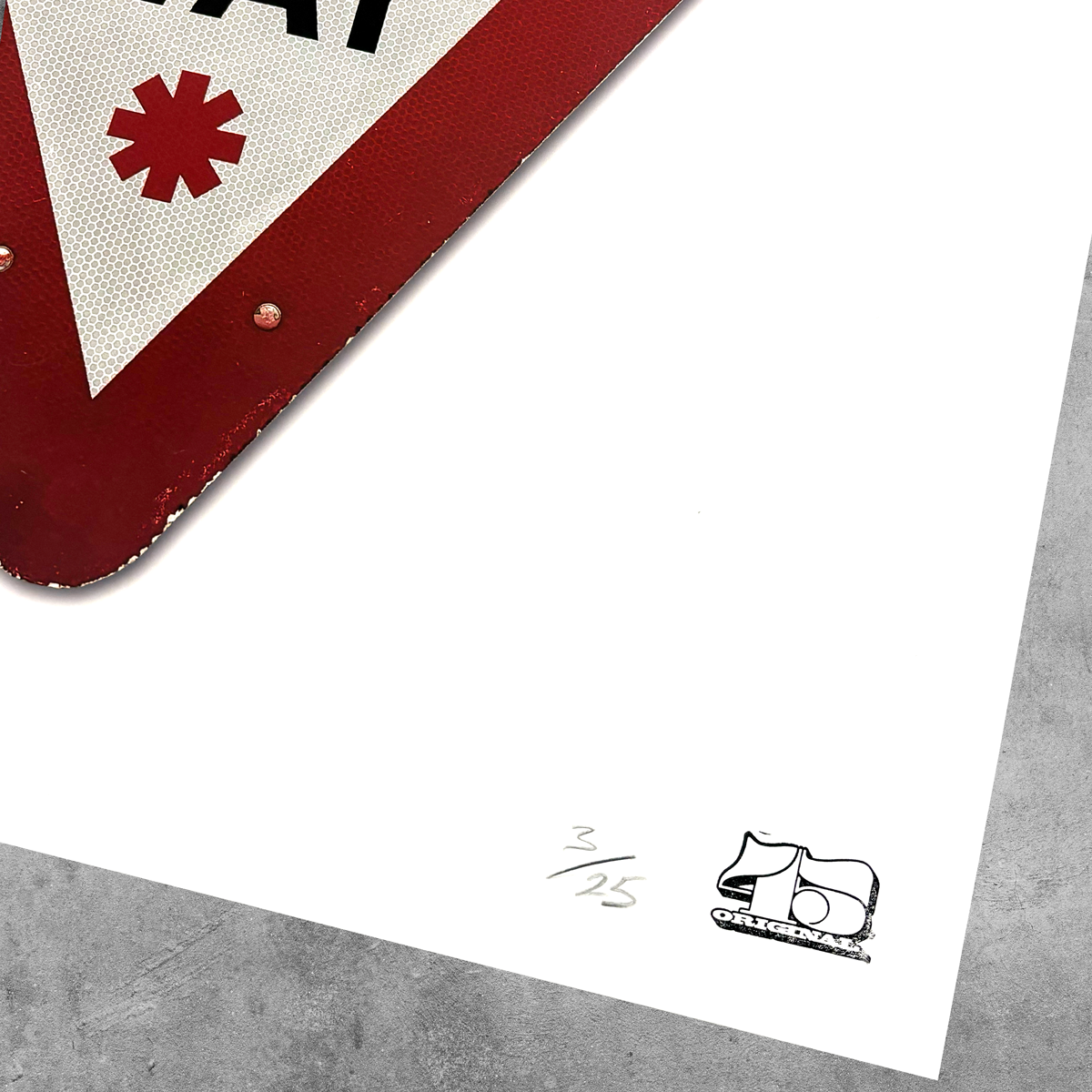 Rock'n'Road Sign Print - Give It A Way - Limited Edition of 25