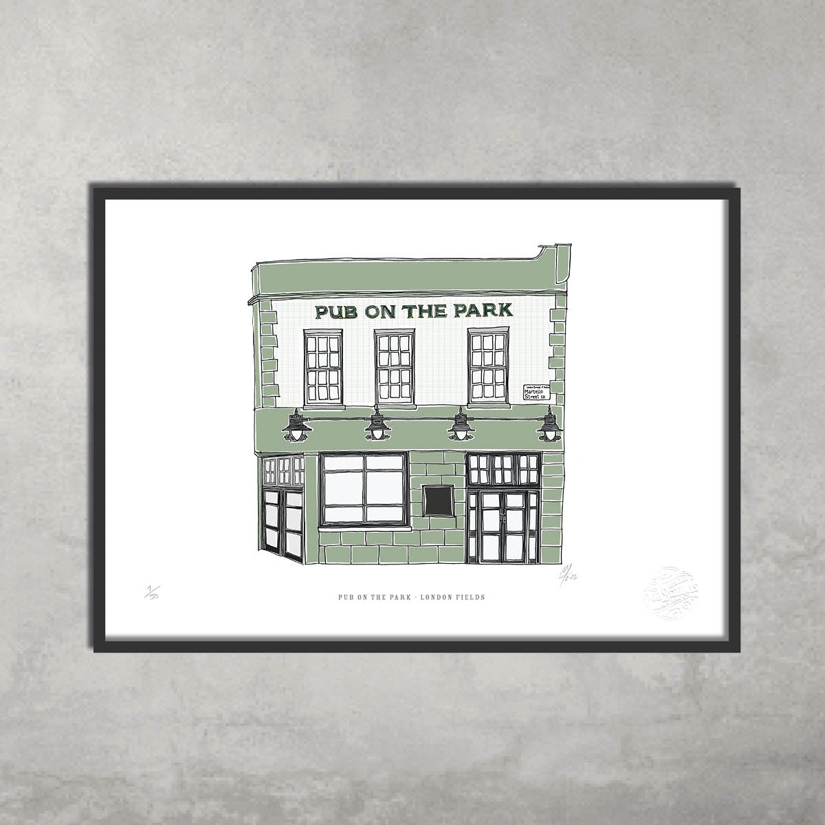 Pub on the Park – Limited Edition of 50 – A3 Colour Prints