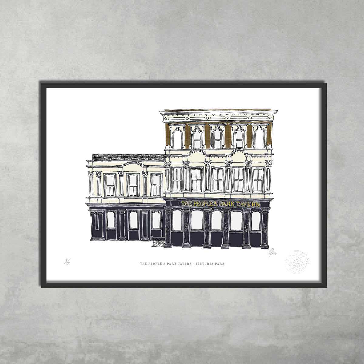 The People’s Park Tavern – Limited Edition of 50 – A3 Colour Prints