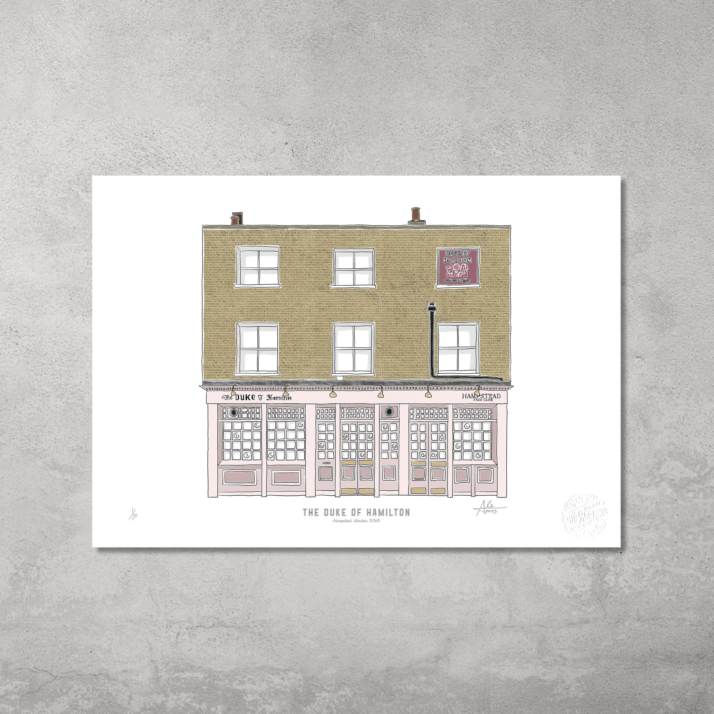 The Duke of Hamilton – Limited Edition of 50 – A3 Colour Prints