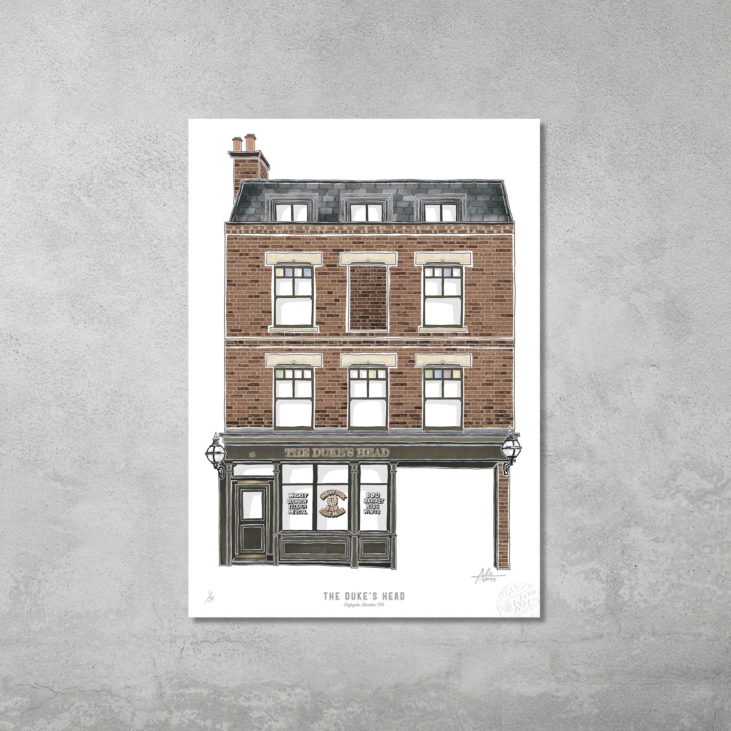 The Dukes Head – Limited Edition of 50 – A3 Colour Prints