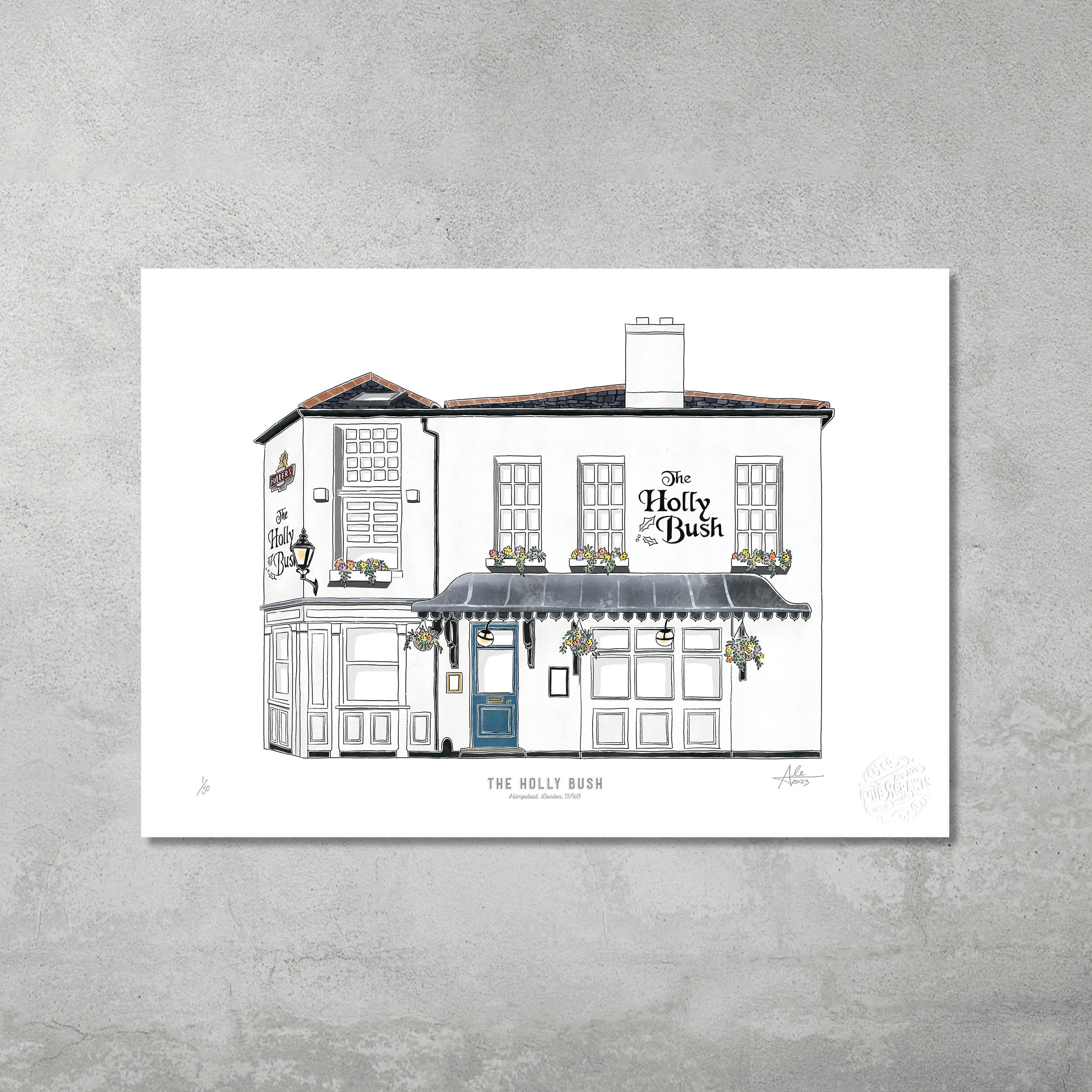 The Holly Bush – Limited Edition of 50 – A3 Colour Prints