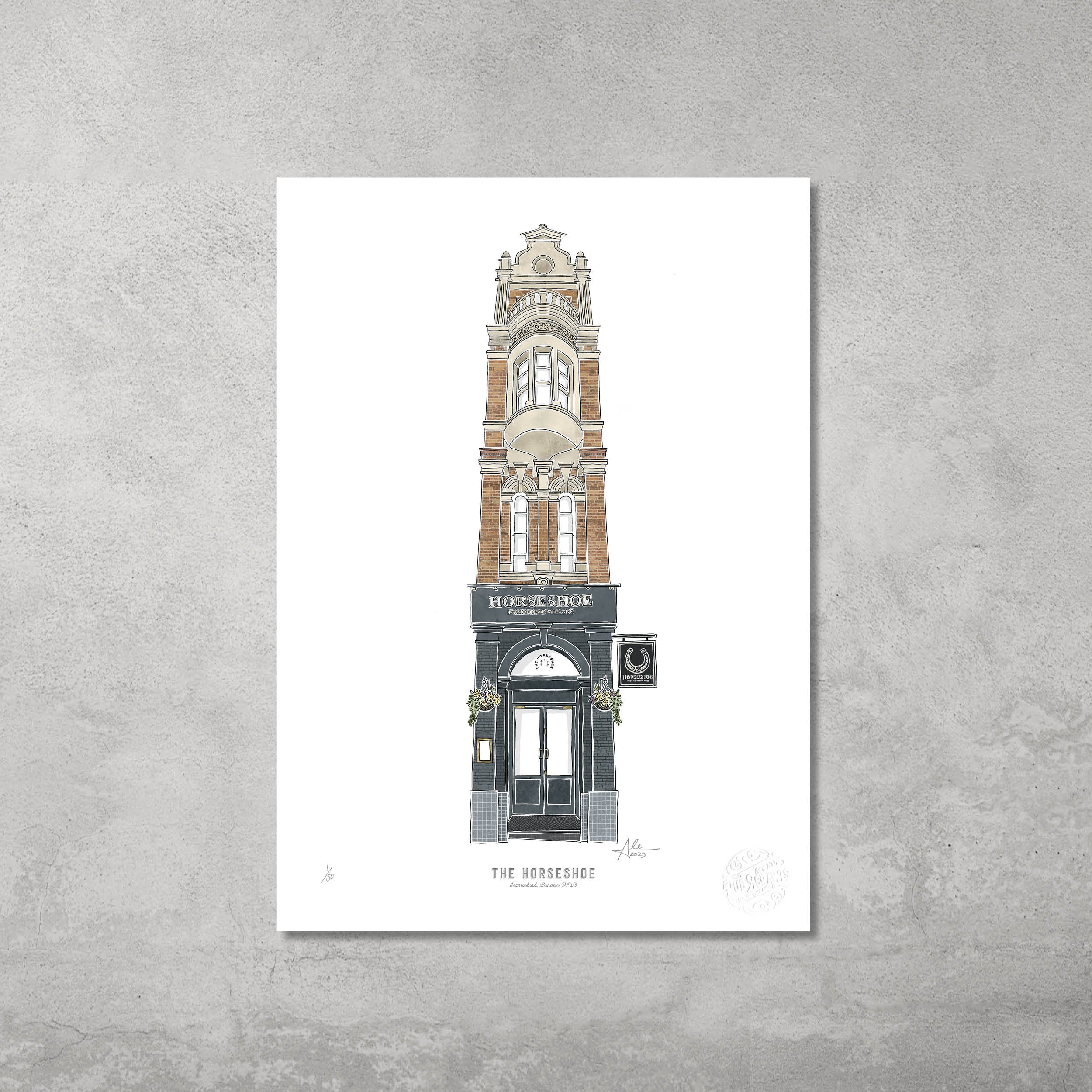 The Horseshoe – Limited Edition of 50 – A3 Colour Prints